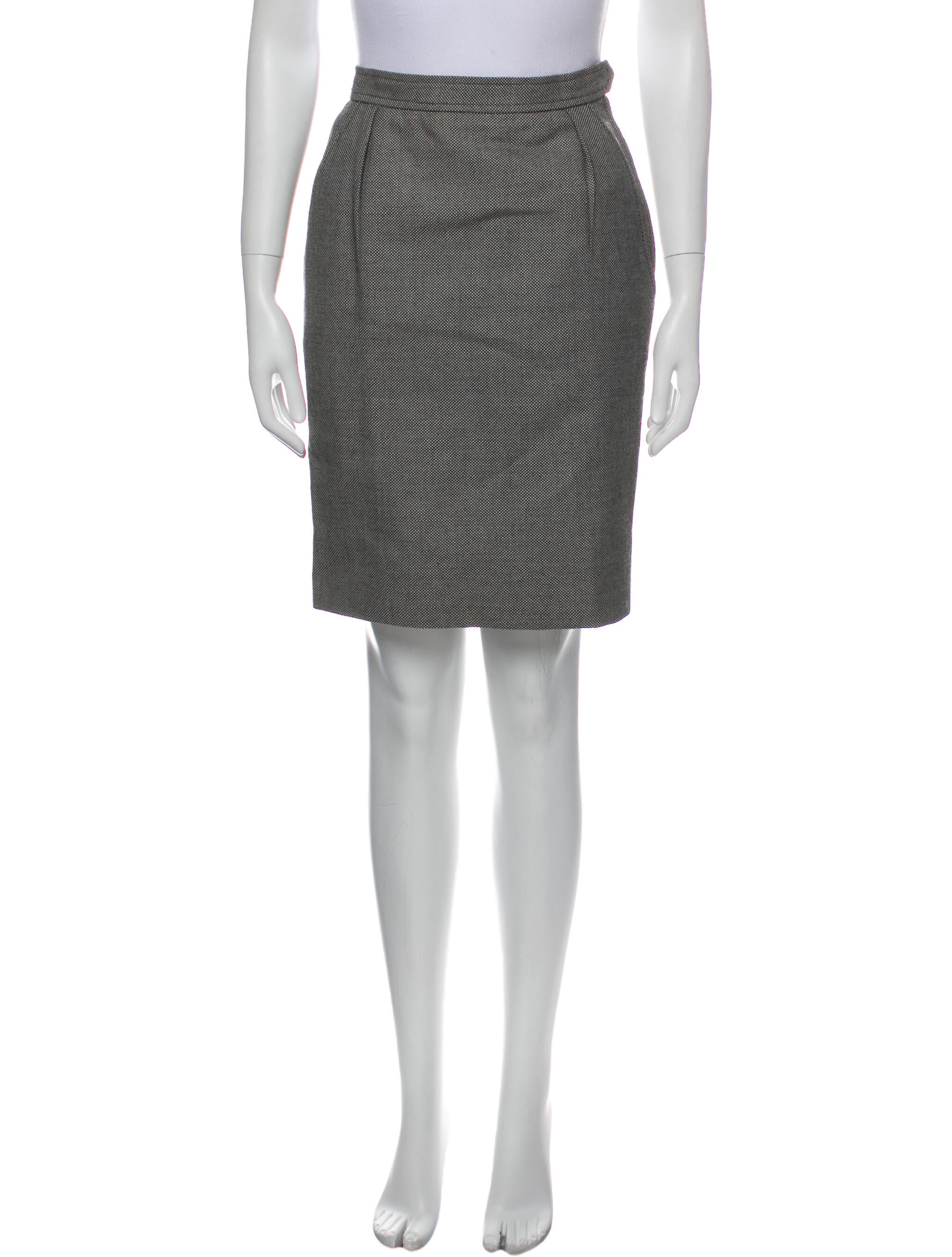 Yves Saint Laurent Rive Gauche Vintage Knee-Length Skirt