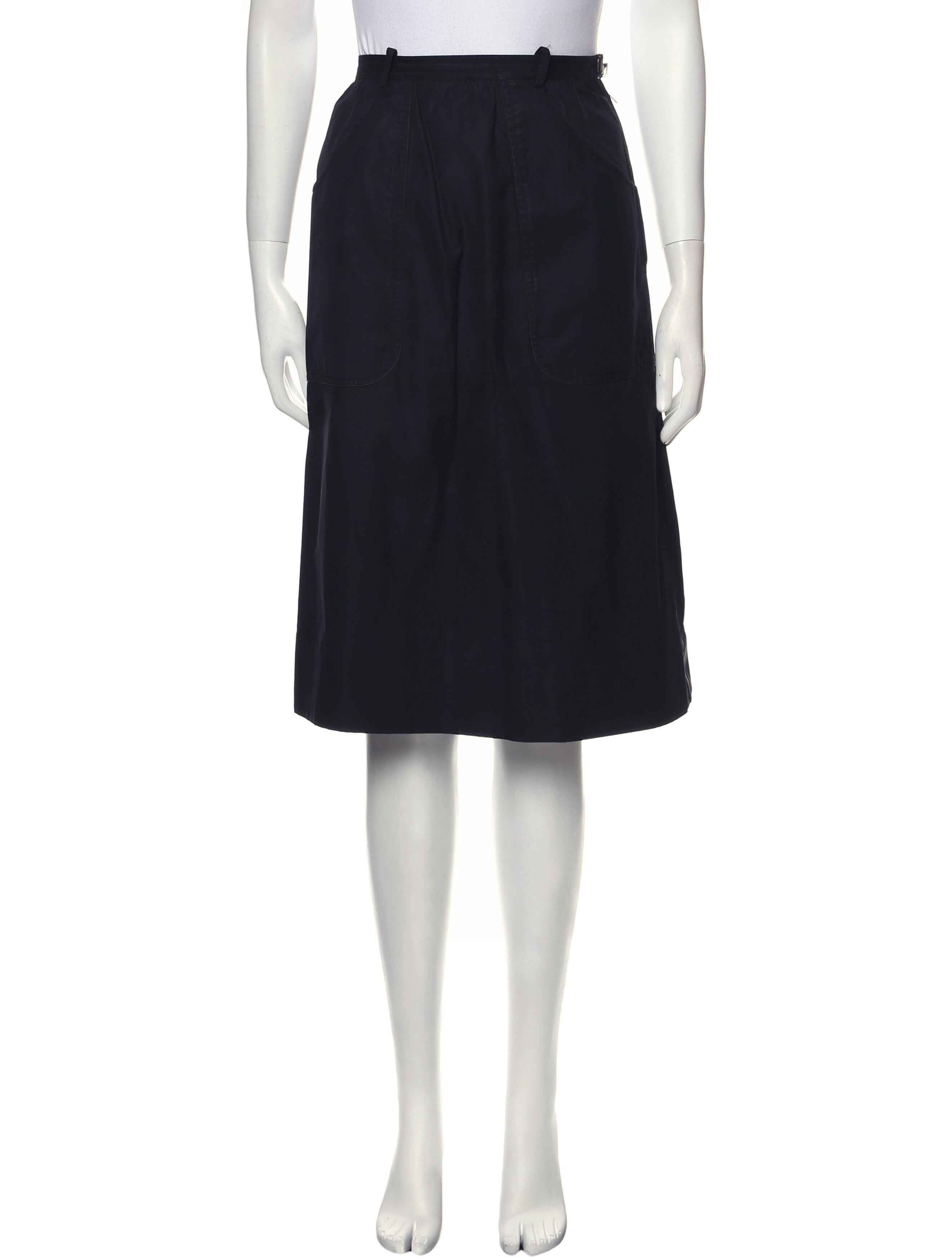 Yves Saint Laurent Rive Gauche Vintage Knee-Length Skirt