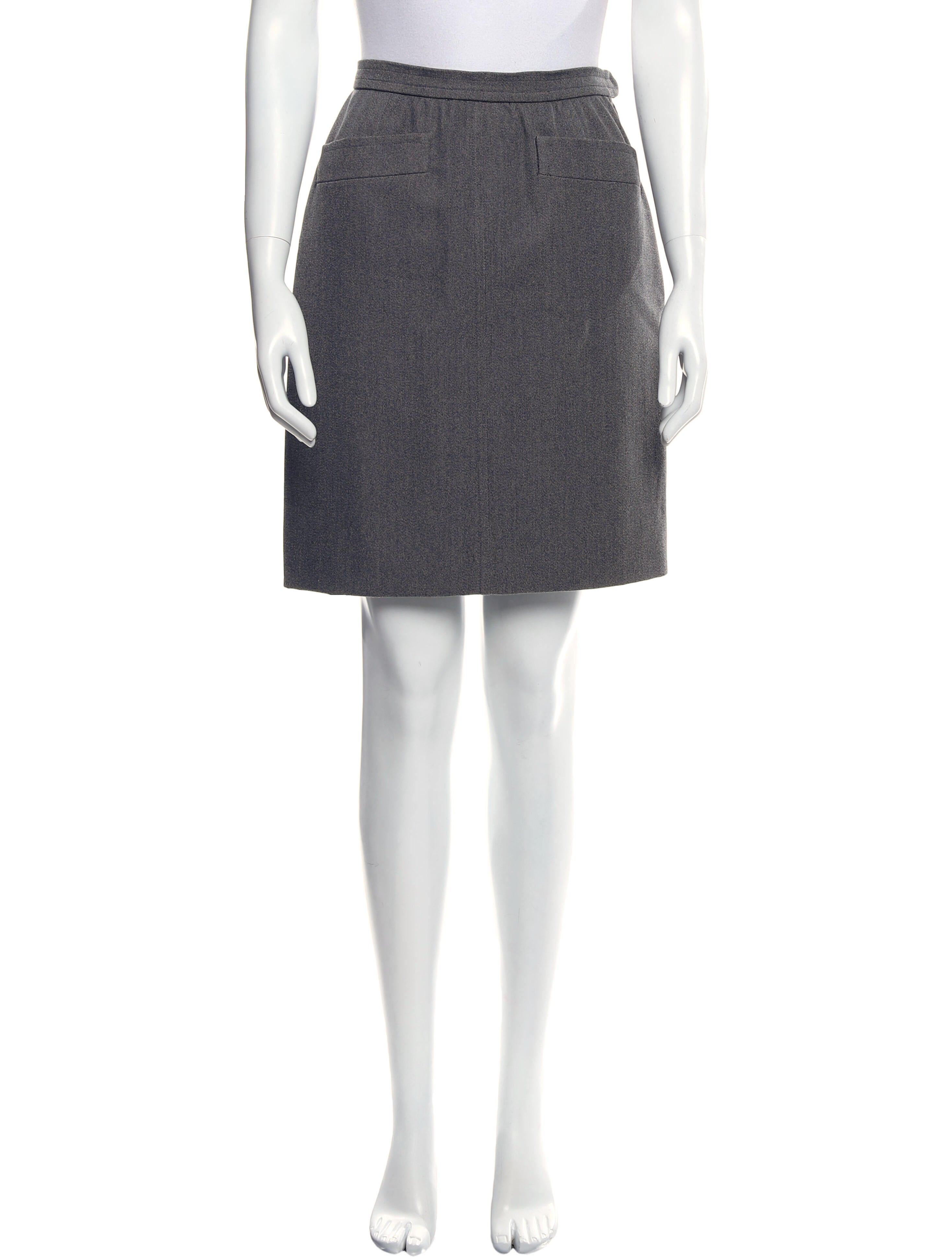 Yves Saint Laurent Rive Gauche Vintage Knee-Length Skirt