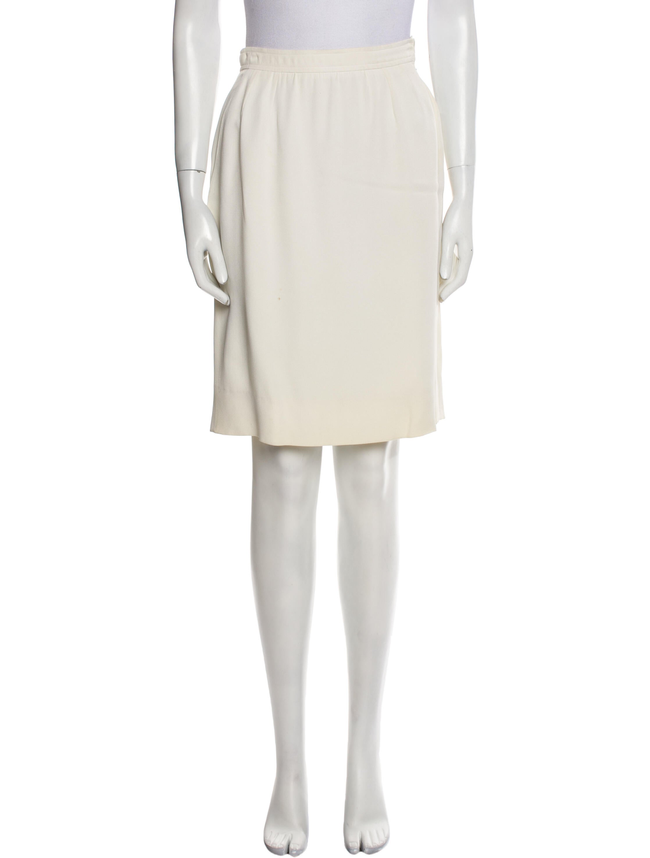 Yves Saint Laurent Rive Gauche Vintage Knee-Length Skirt