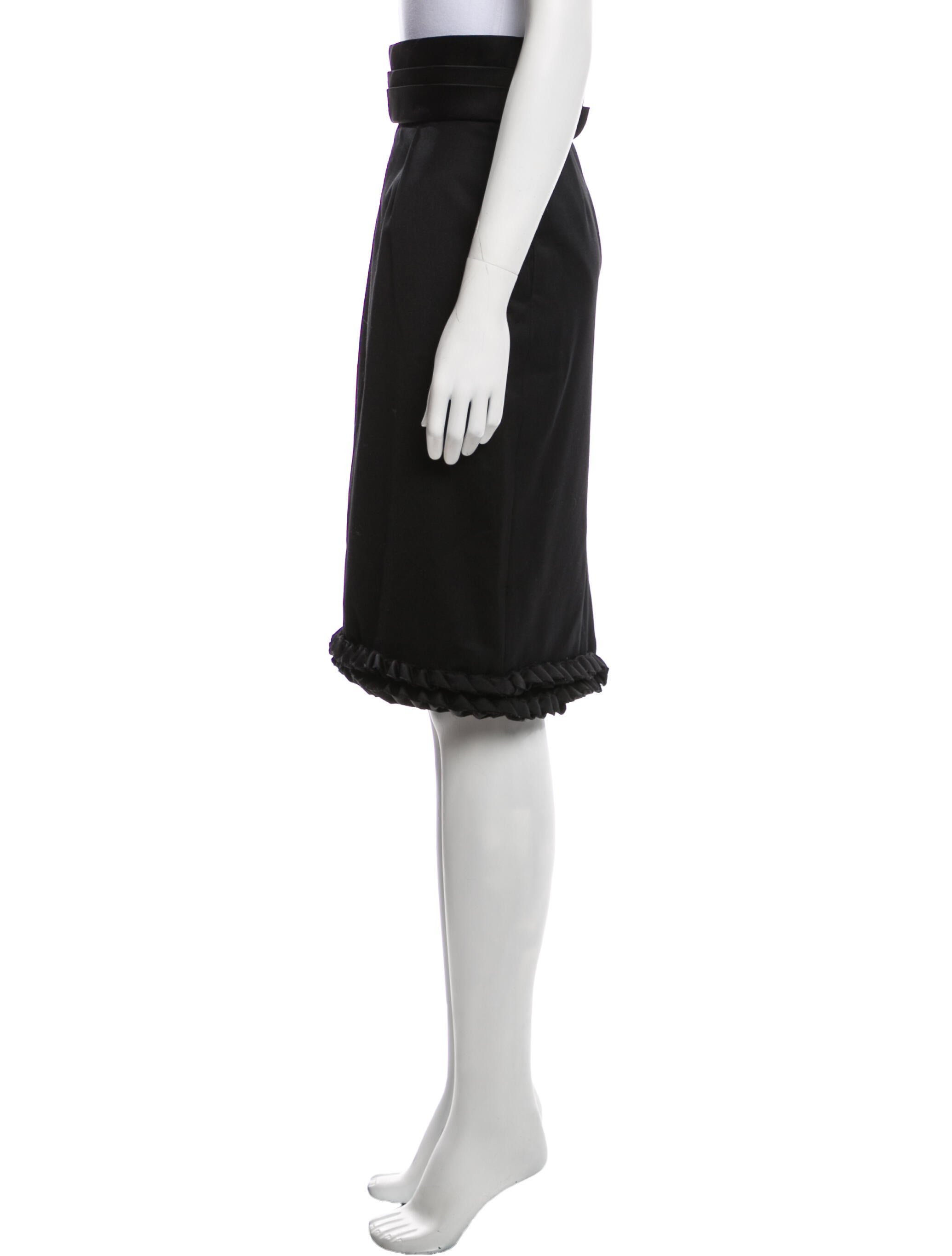 Yves Saint Laurent Rive Gauche Vintage Knee-Length Skirt