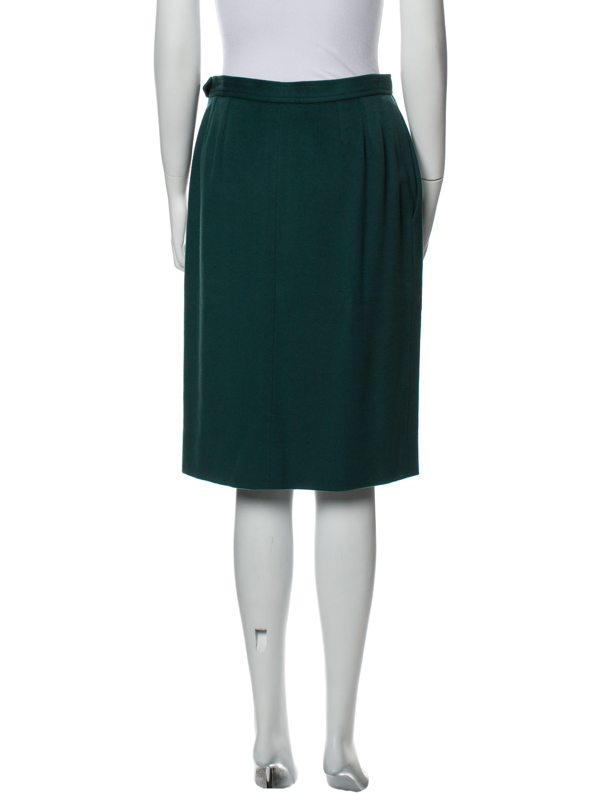 Yves Saint Laurent Rive Gauche Vintage Knee-Length Skirt