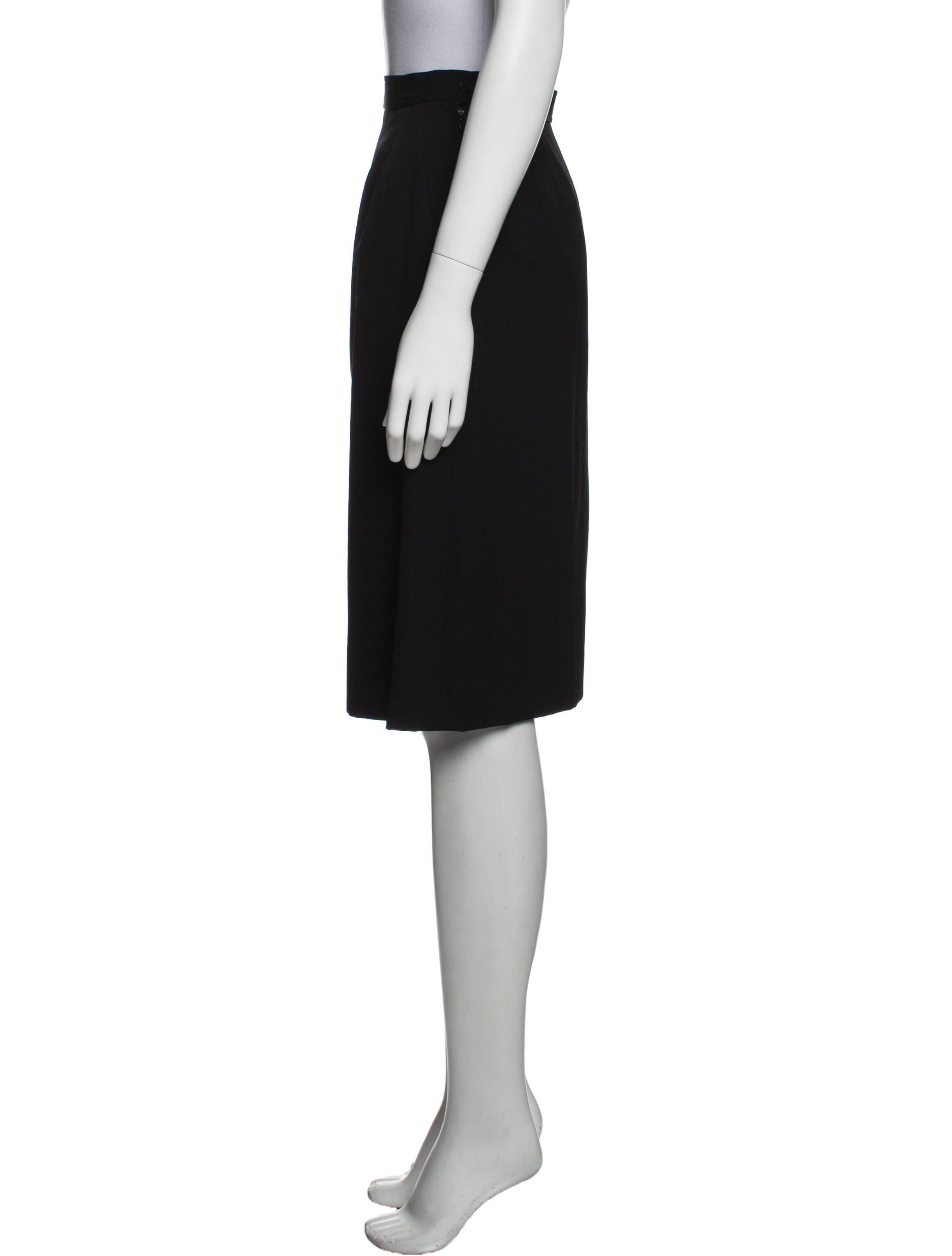 Yves Saint Laurent Rive Gauche Vintage Knee-Length Skirt