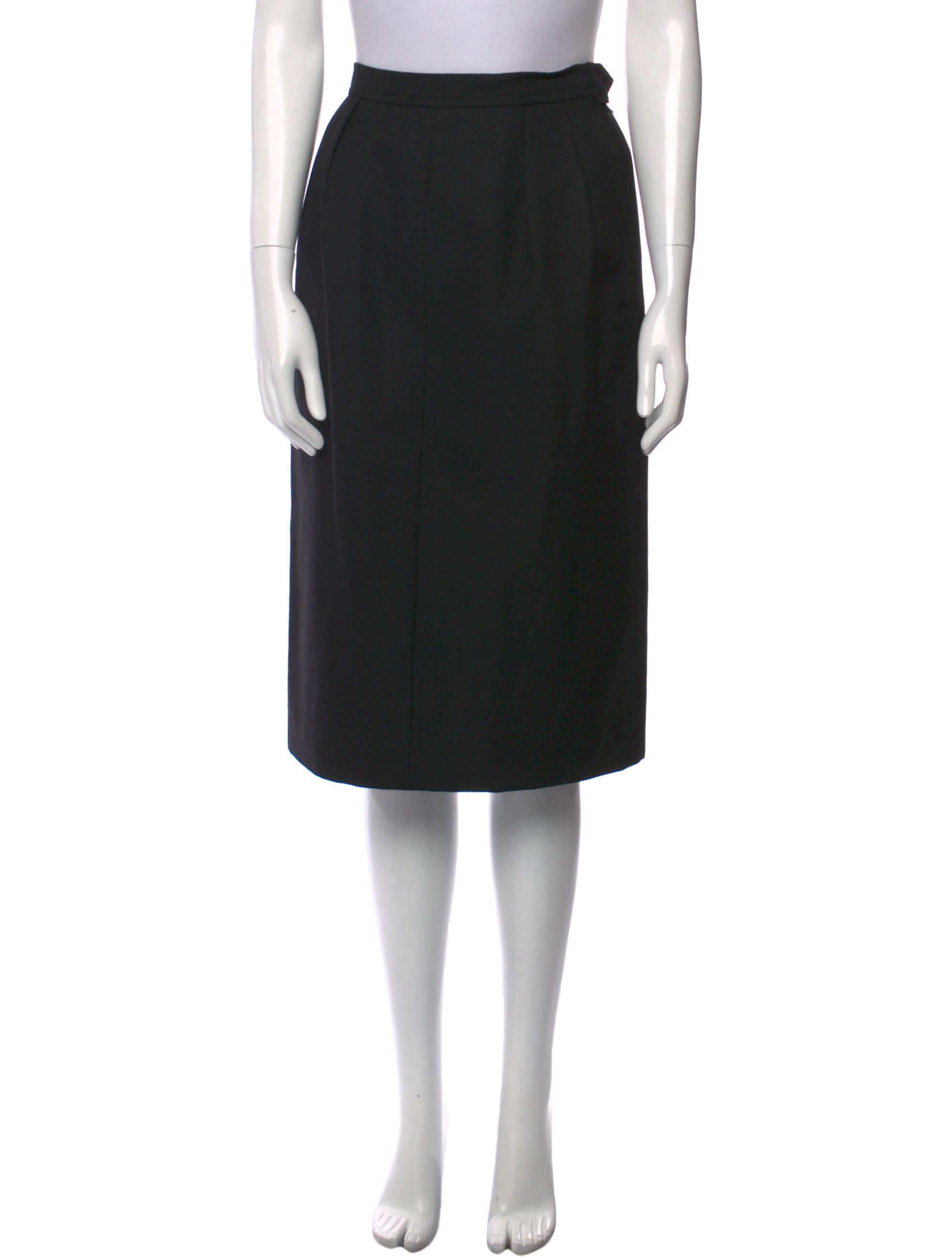 Yves Saint Laurent Rive Gauche Vintage Knee-Length Skirt