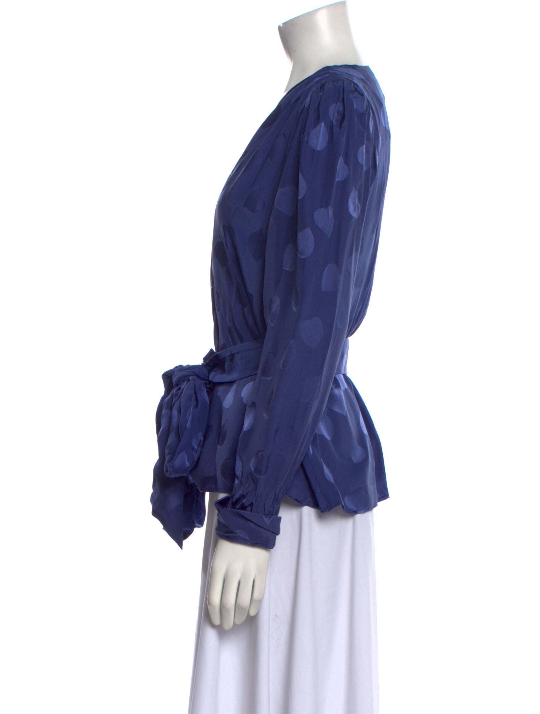 Vintage 80s Saint Laurent Rive Gauche Cable Knit Cardigan Size S main image 1