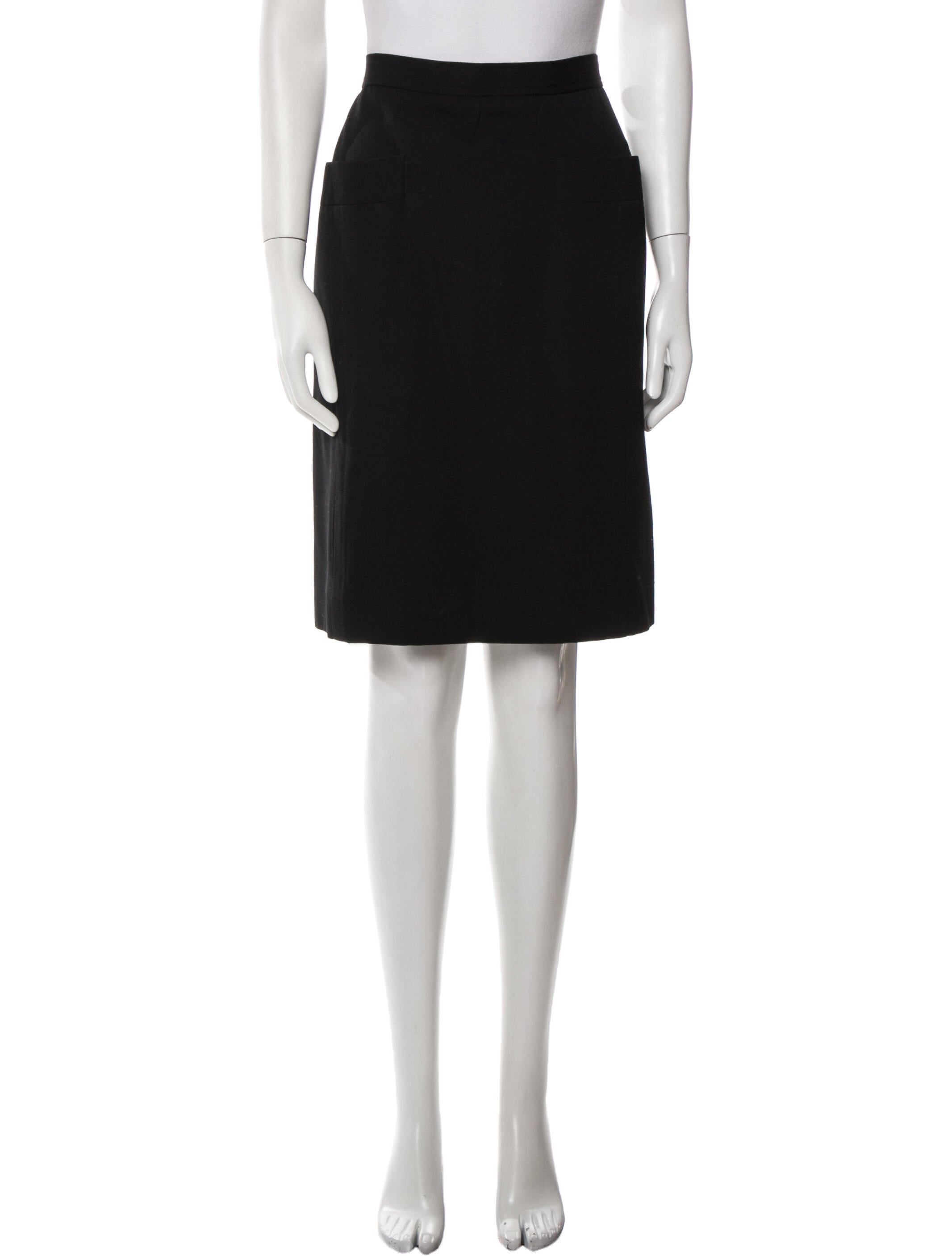 Yves Saint Laurent Rive Gauche Knee-Length Skirt