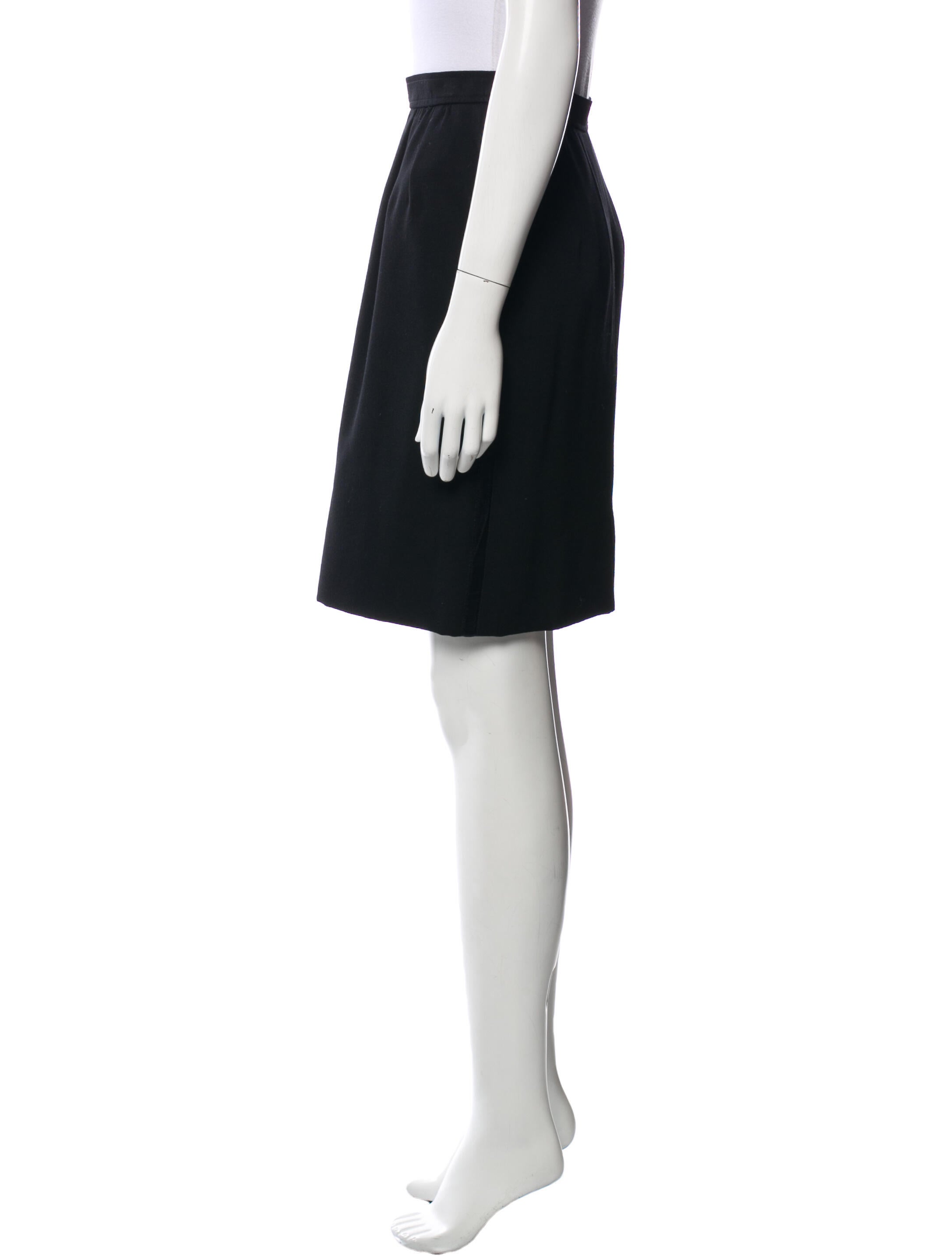 Yves Saint Laurent Rive Gauche Vintage Knee-Length Skirt