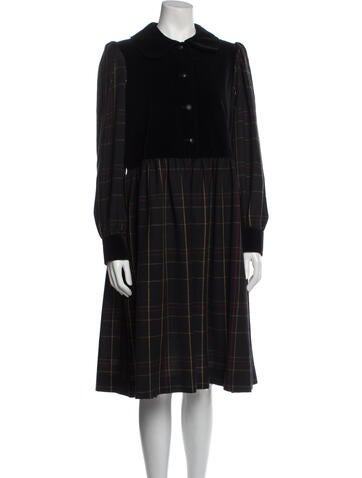 Yves Saint Laurent Rive Gauche Dresses Vintage Midi Length Dress Us10, Fr42 | L