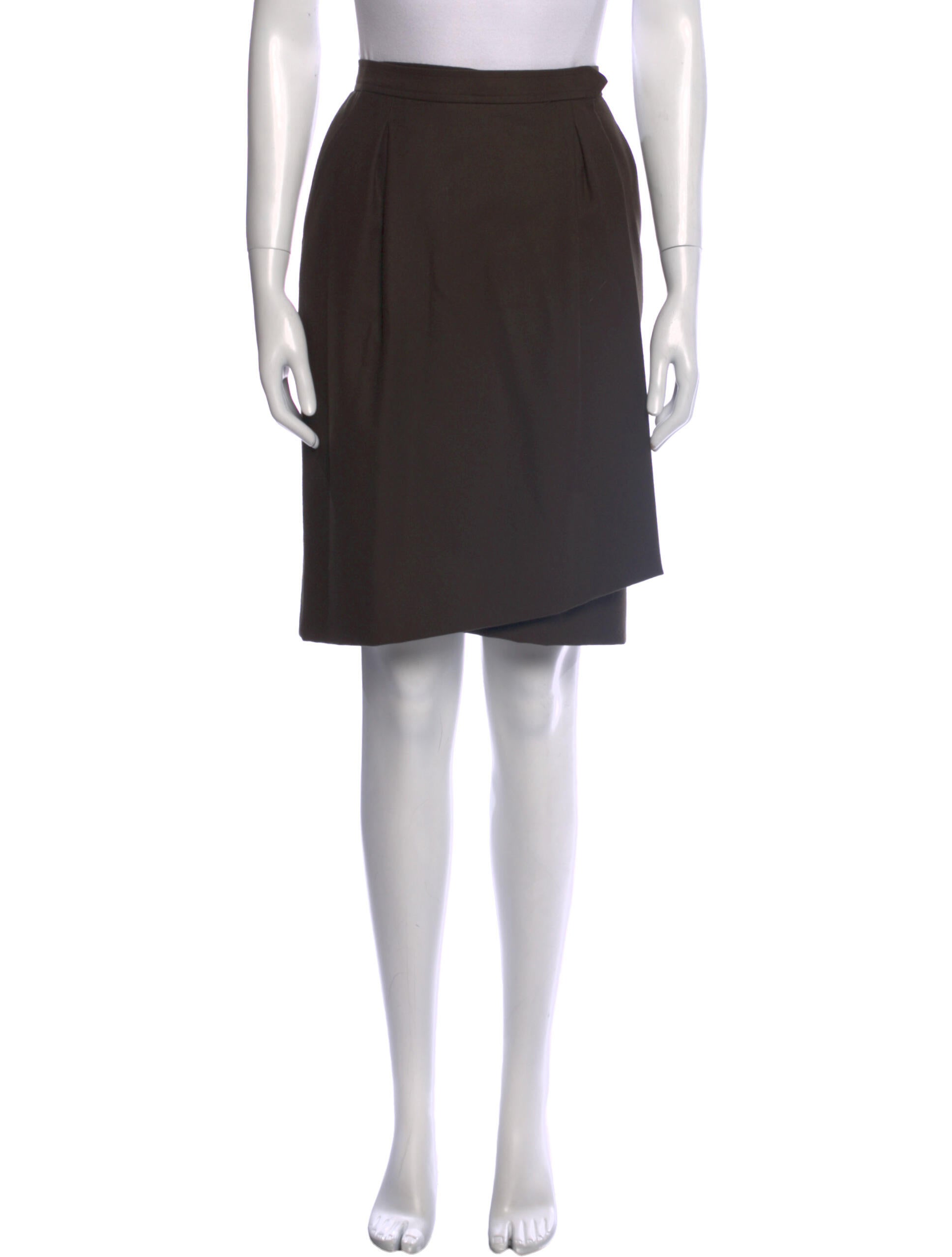 Yves Saint Laurent Rive Gauche Vintage Knee-Length Skirt