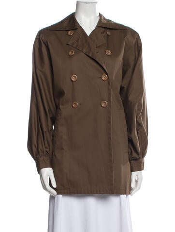 Yves Saint Laurent Rive Gauche Coats Vintage 1980's Peacoat Us8, Fr40 | M