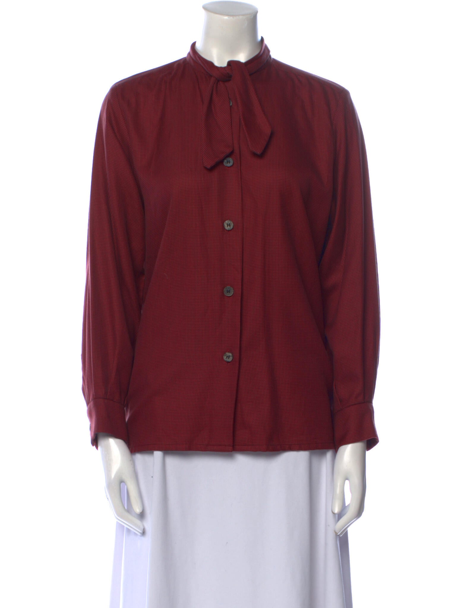 Yves Saint Laurent Rive Gauche Vintage 1990's Button-Up Top