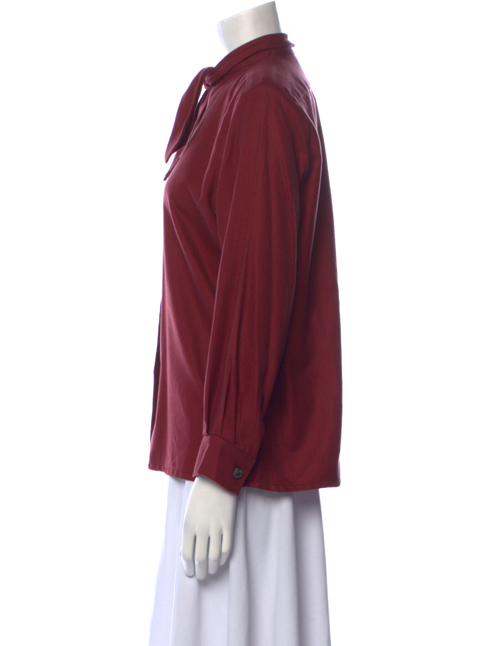 Yves Saint Laurent Rive Gauche Vintage 1990's Button-Up Top