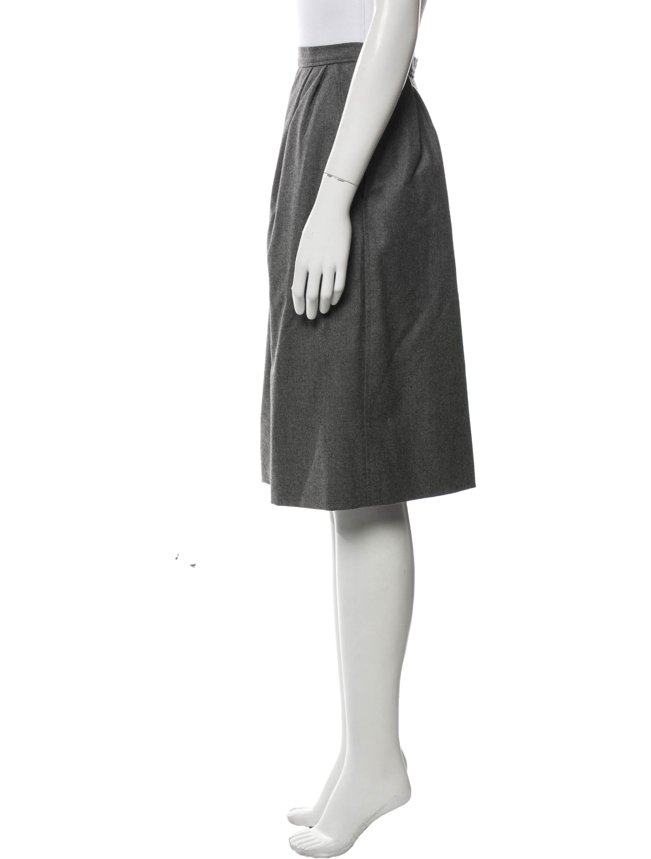 Yves Saint Laurent Rive Gauche Vintage Knee-Length Skirt