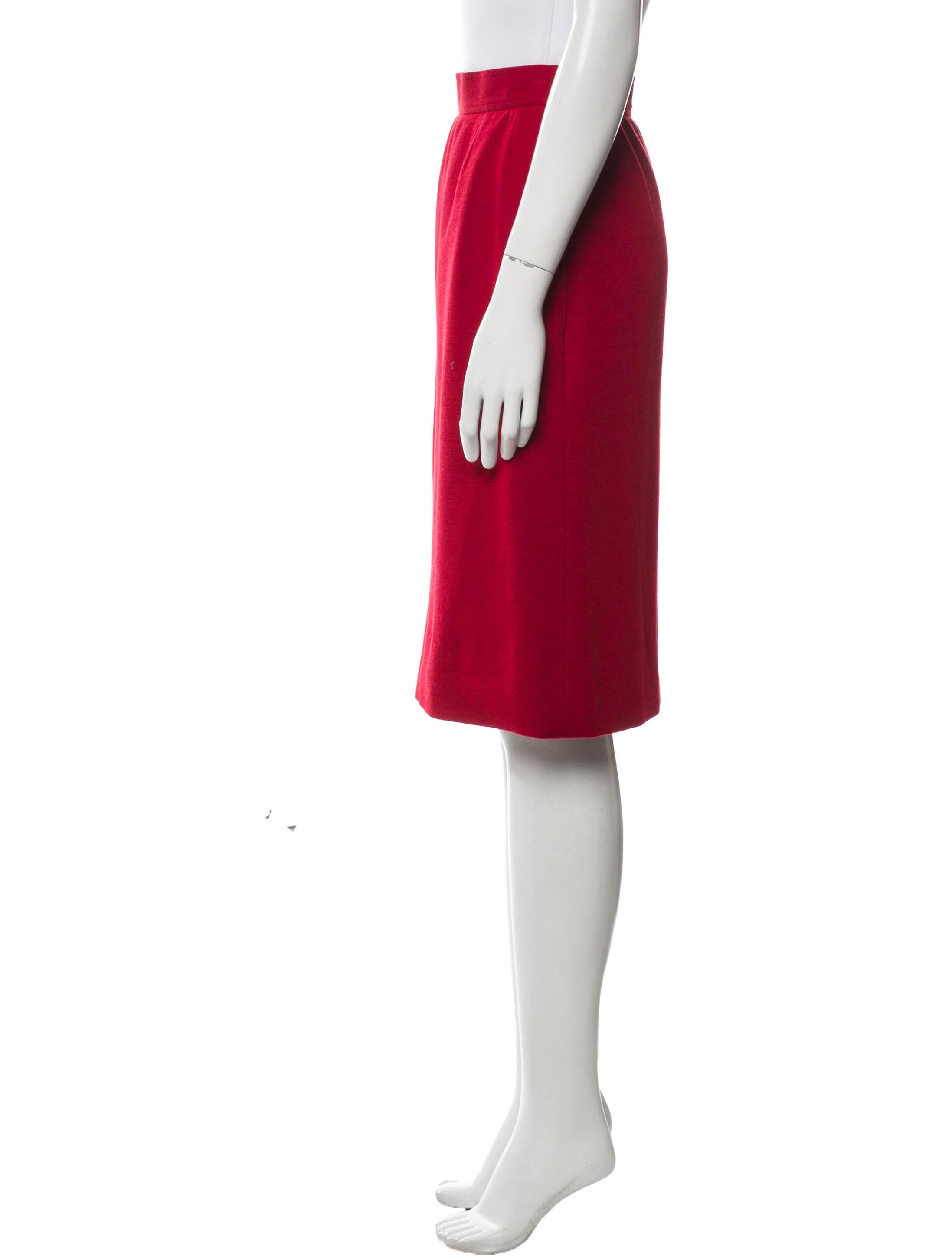 Yves Saint Laurent Rive Gauche Vintage Knee-Length Skirt