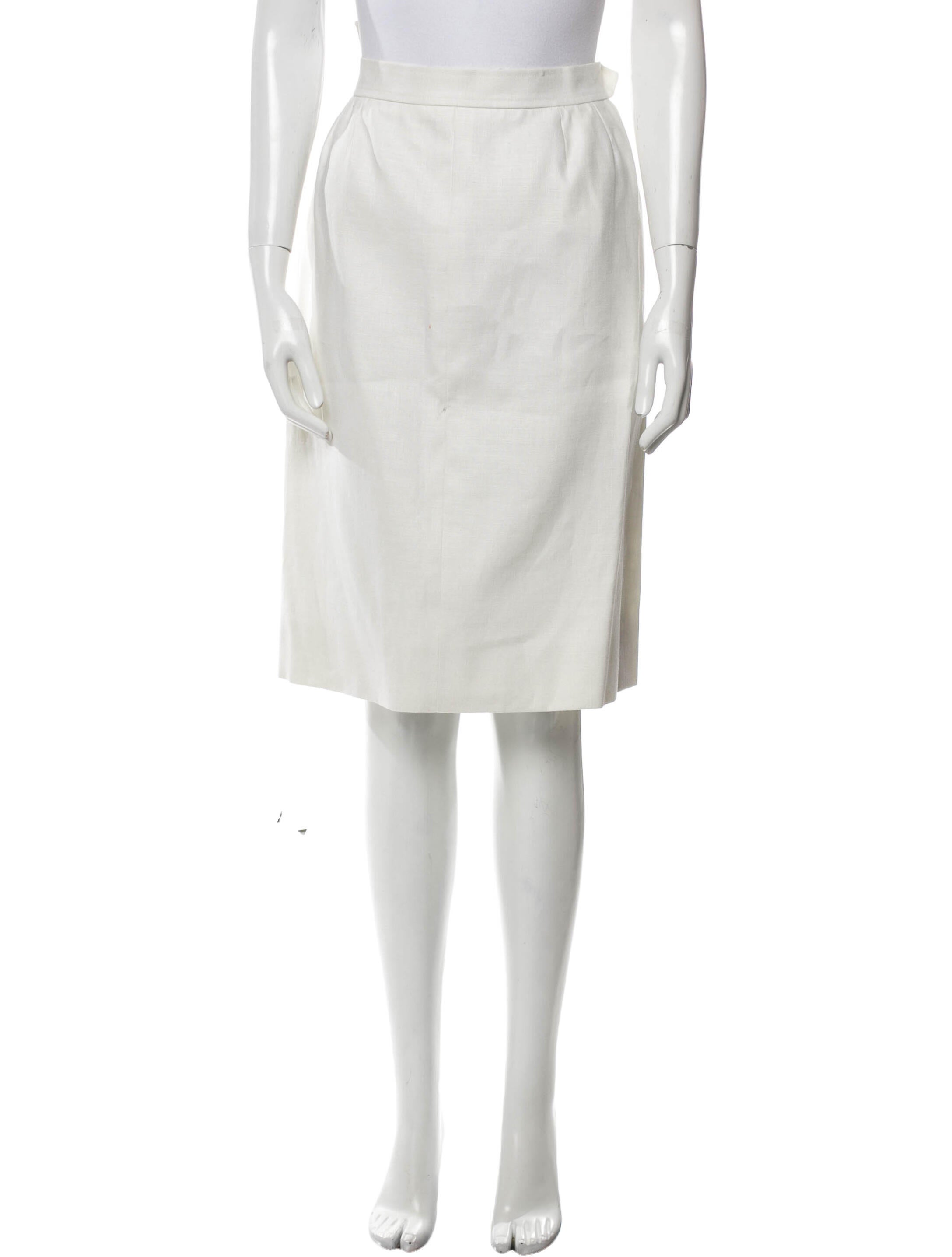 Yves Saint Laurent Rive Gauche Vintage Knee-Length Skirt