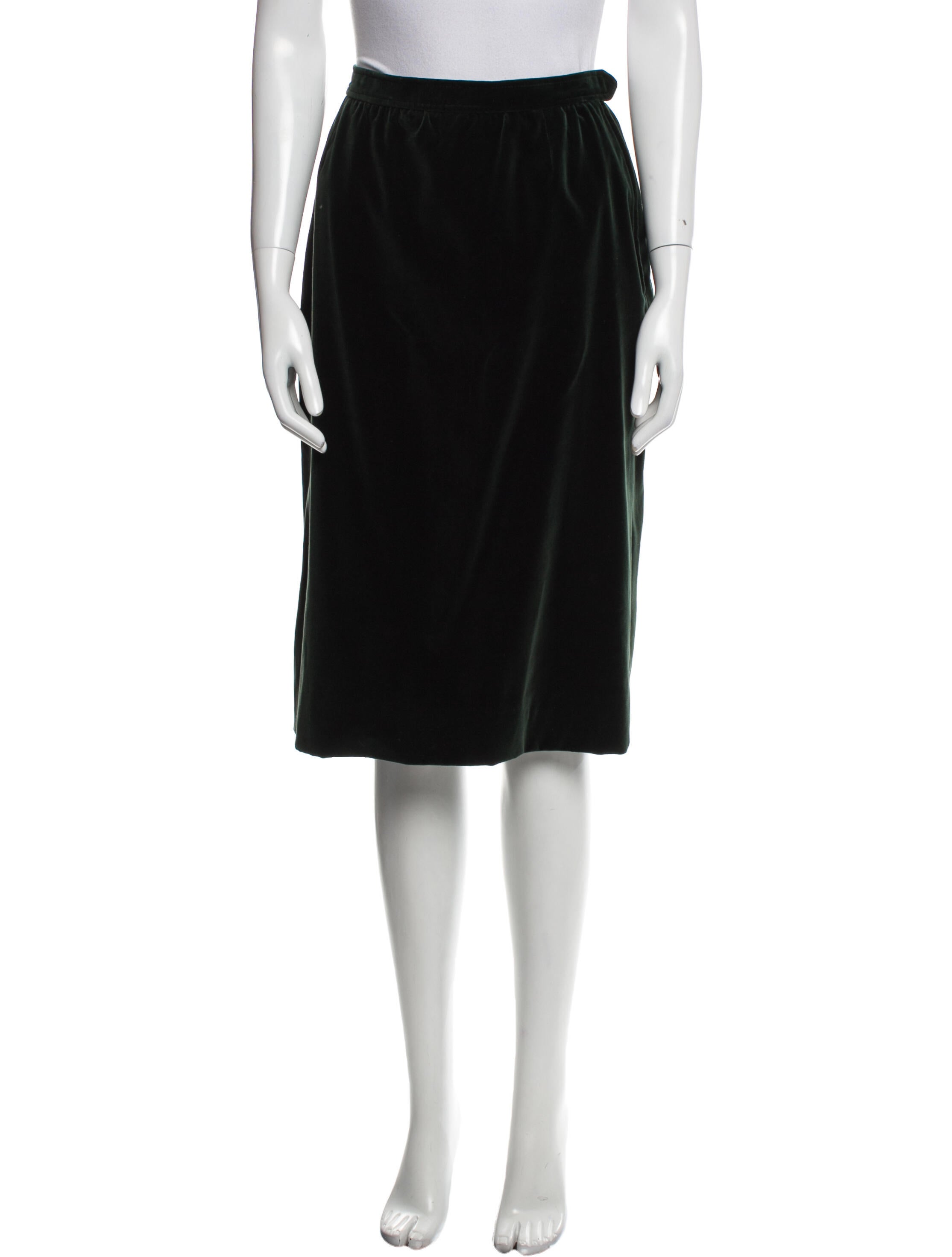Yves Saint Laurent Rive Gauche Vintage Knee-Length Skirt