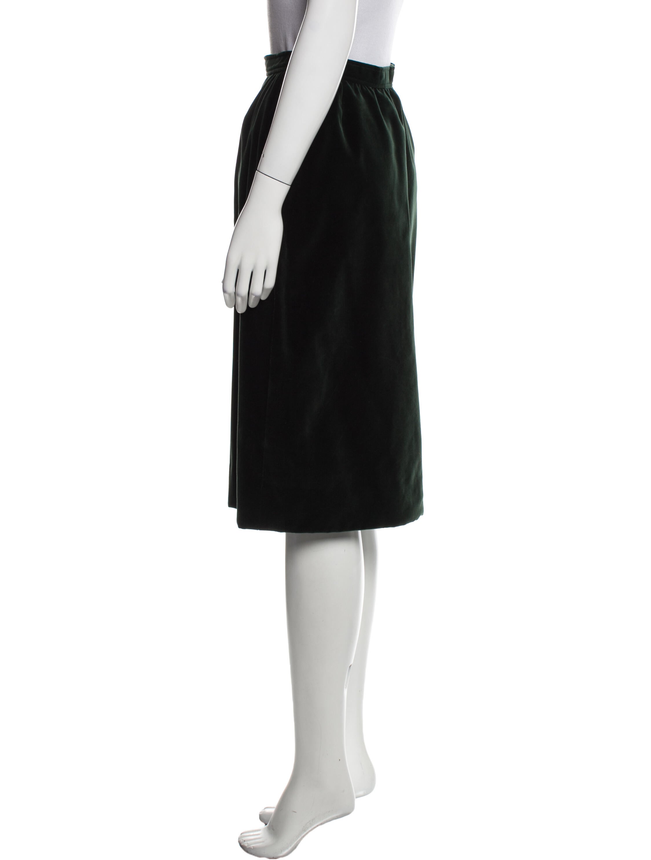 Yves Saint Laurent Rive Gauche Vintage Knee-Length Skirt
