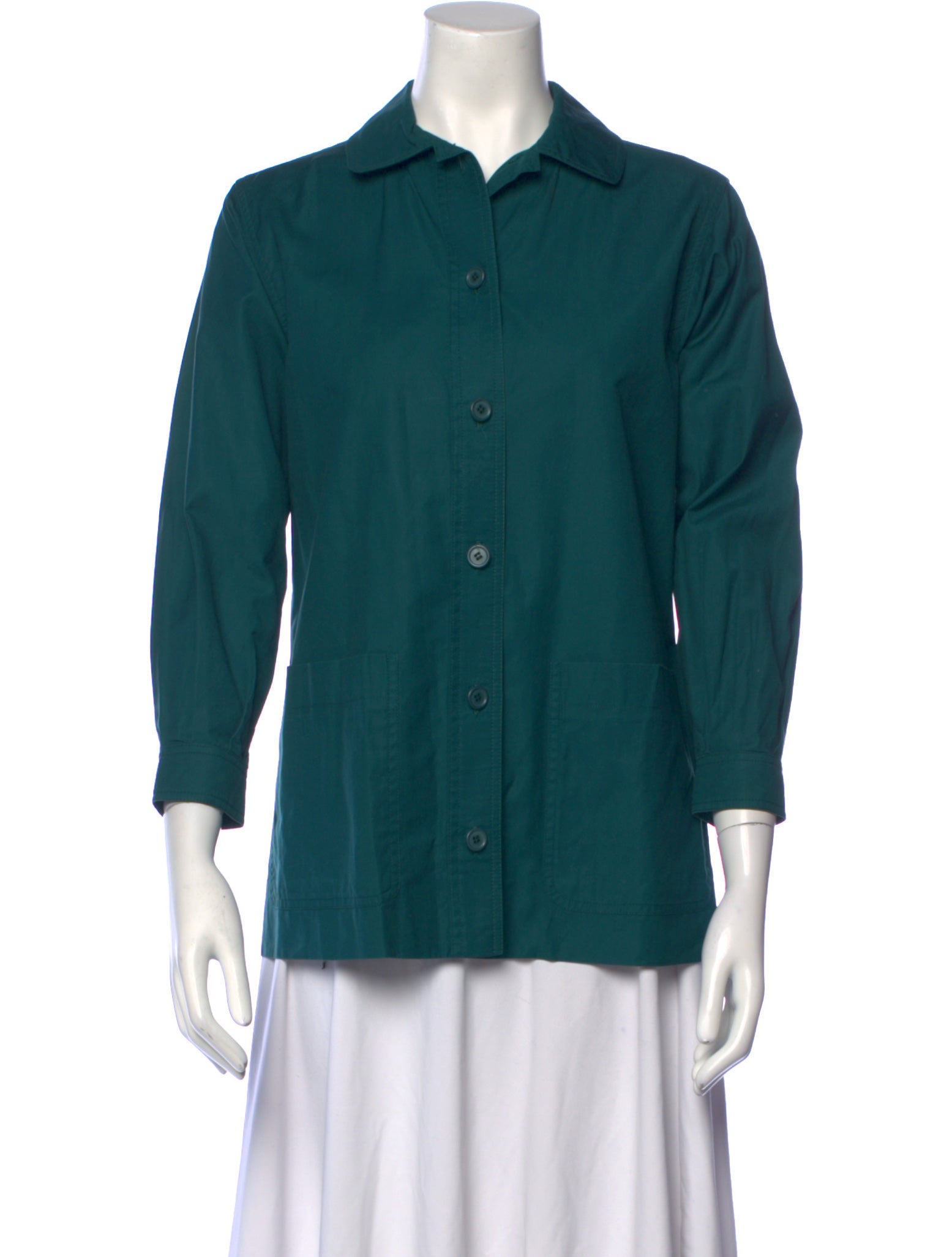 Yves Saint Laurent Rive Gauche Vintage Late 1970's - Early 1980's Button-Up Top