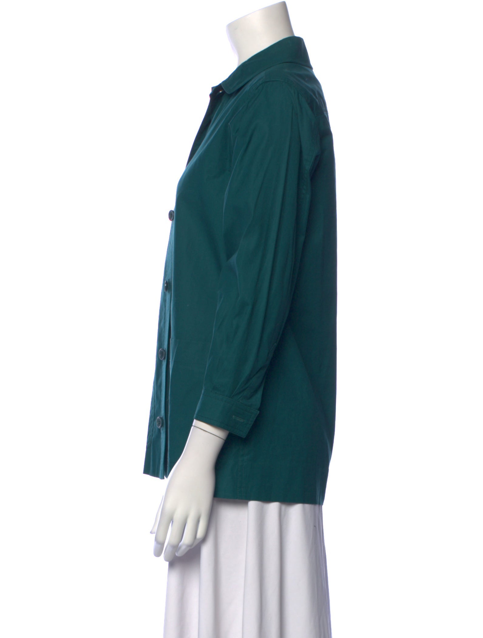 Yves Saint Laurent Rive Gauche Vintage Late 1970's - Early 1980's Button-Up Top