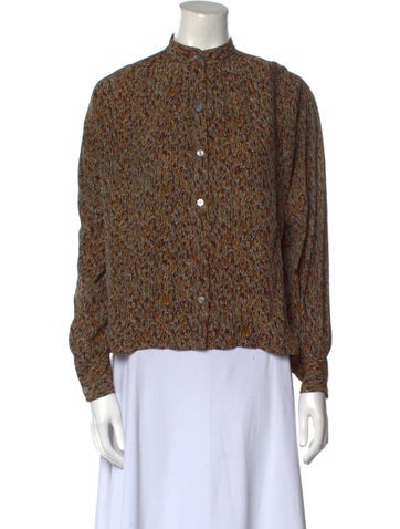 Yves Saint Laurent Rive Gauche Tops Vintage Late 1970's - Early 1980's Blouse S