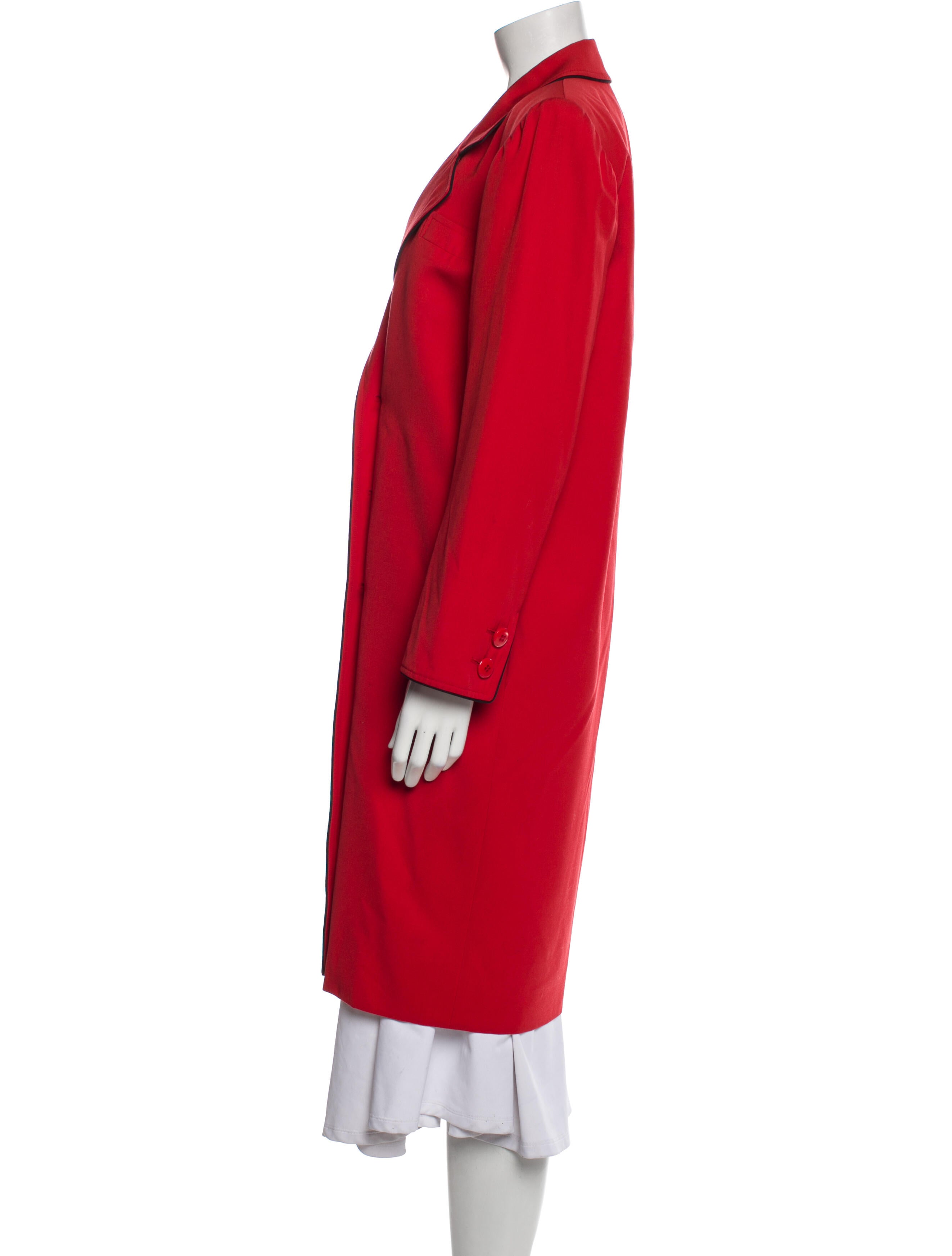 Yves Saint Laurent Rive Gauche Vintage Late 1970's - Early 1980's Peacoat