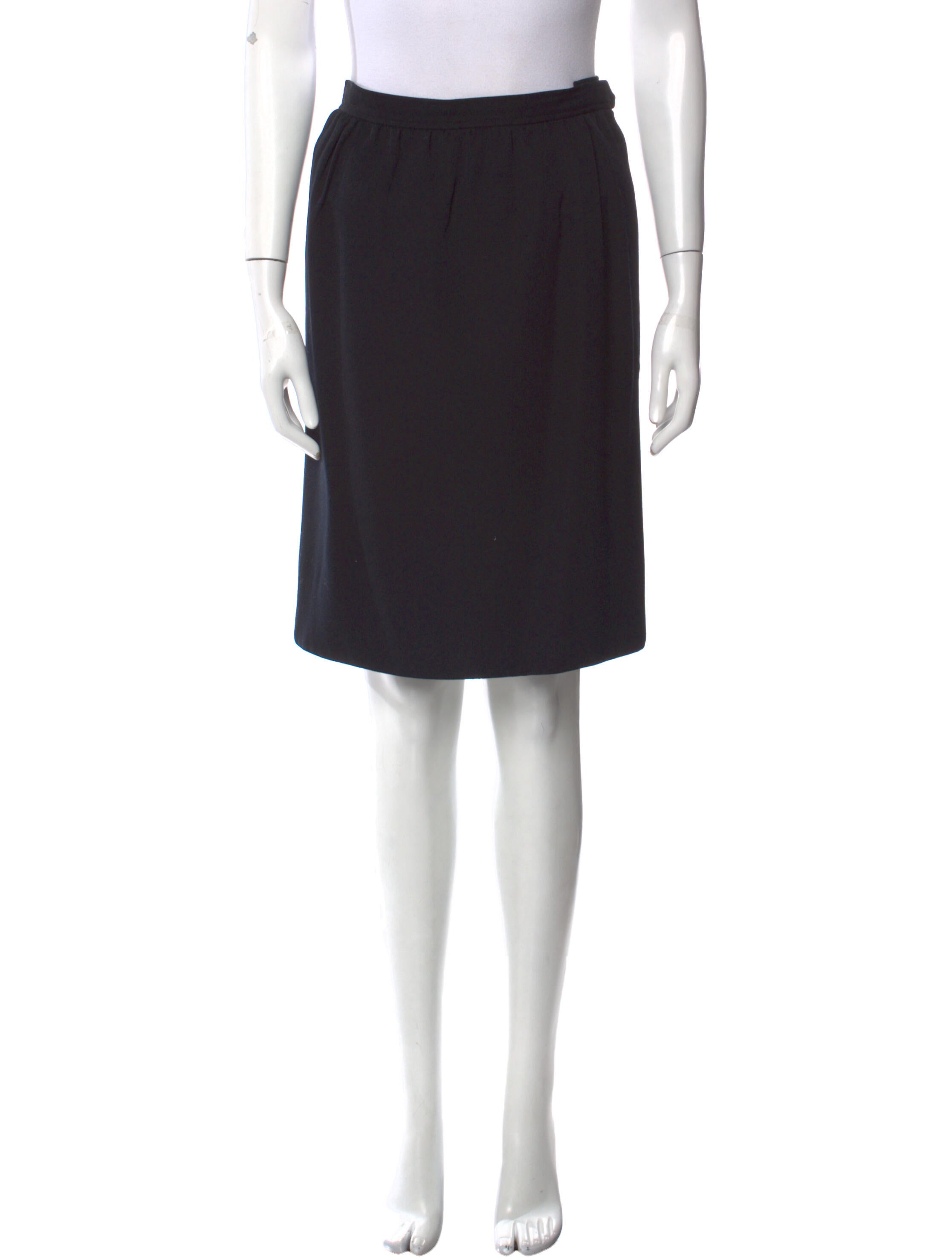 Yves Saint Laurent Rive Gauche Vintage Knee-Length Skirt