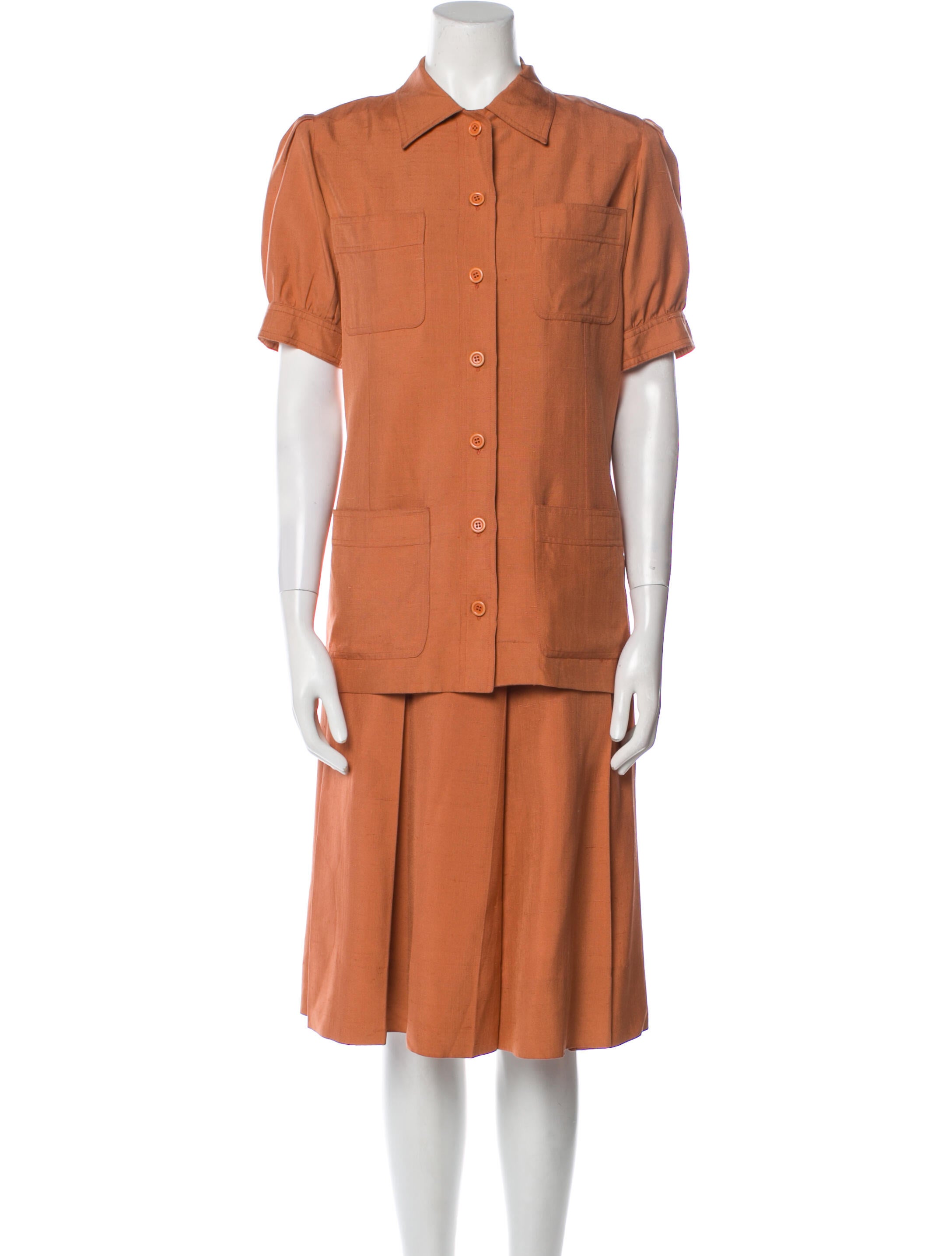 Yves Saint Laurent Rive Gauche Vintage Late 1970's - Early 1980's Skirt Suit