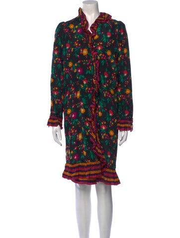 Yves Saint Laurent Rive Gauche Dresses Vintage Midi Length Dress Us12, Fr44 | XL