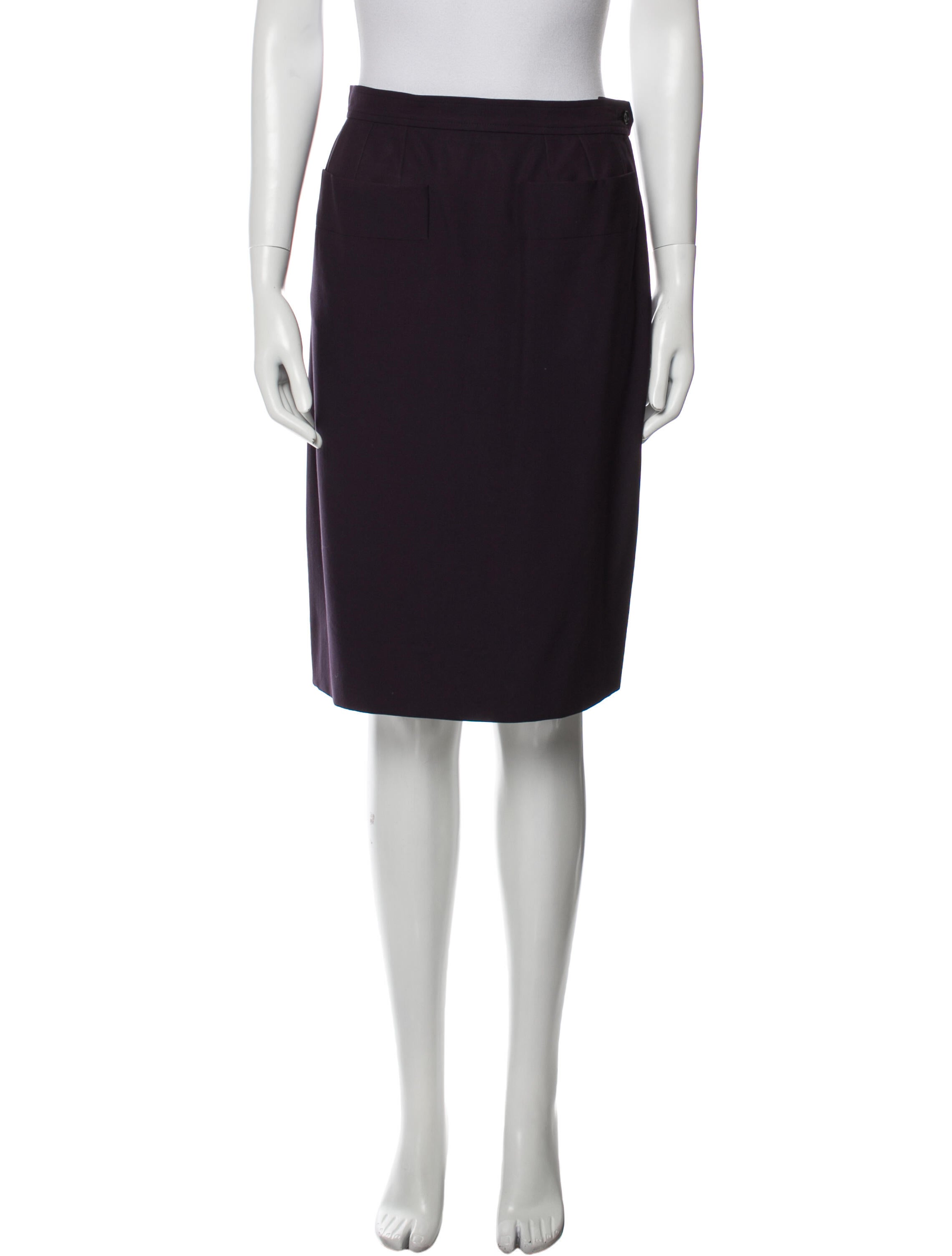 Yves Saint Laurent Rive Gauche Vintage Knee-Length Skirt