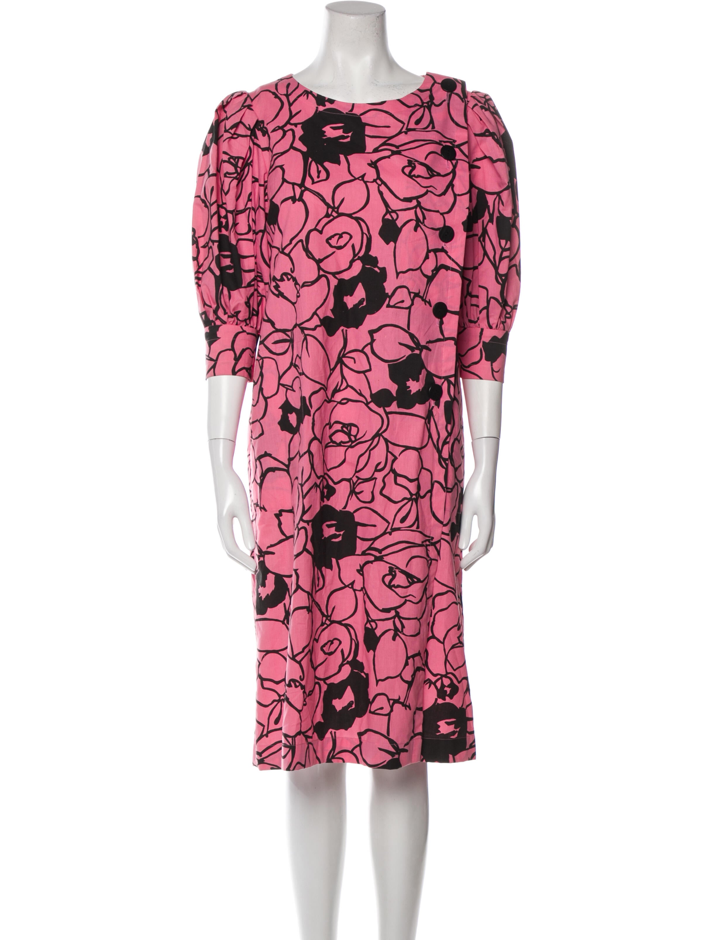 Yves Saint Laurent Rive Gauche Vintage Midi Length Dress