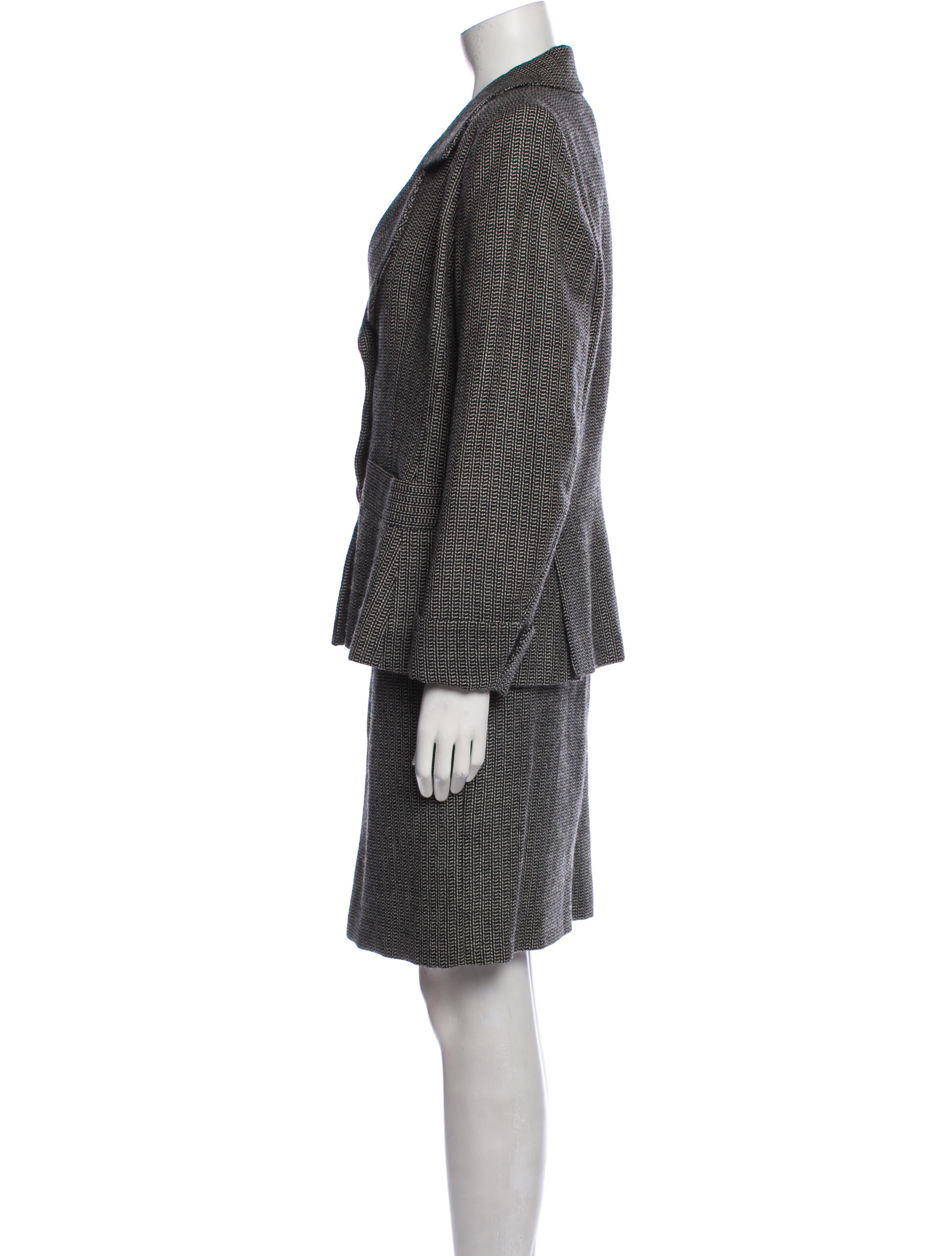 Yves Saint Laurent Rive Gauche Vintage 1990's Skirt Suit