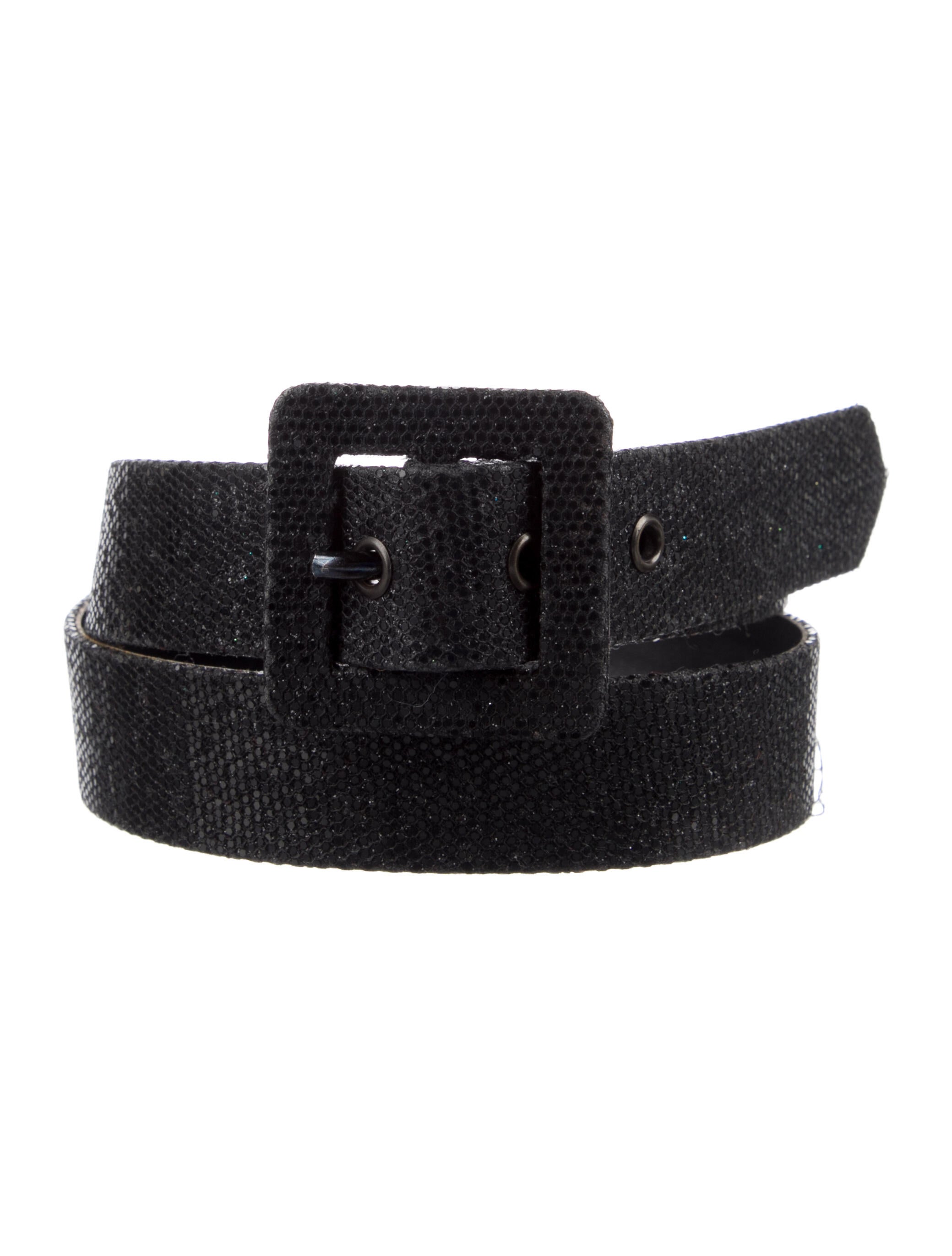 YSL give gauche Leather belt