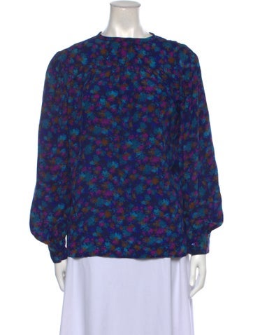 Yves Saint Laurent Rive Gauche Tops Vintage Late 1970's - Early 1980's Blouse Us8, Fr40 | M