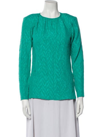 Yves Saint Laurent Rive Gauche Tops Vintage Late 1970's - Early 1980's Blouse Us6, Fr38 | M