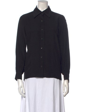 Yves Saint Laurent Rive Gauche Tops Vintage Late 1970's - Early 1980's Button-Up Top Us2, Fr34 | XS