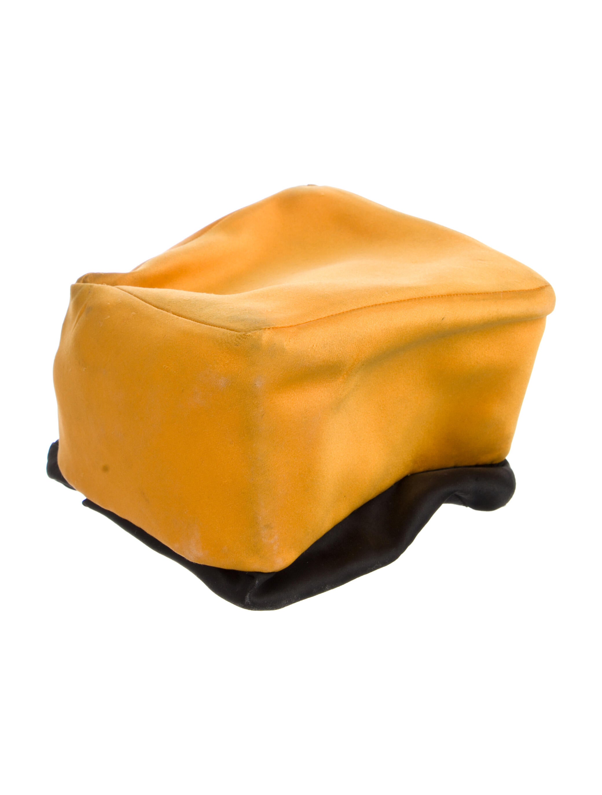 Yves Saint Laurent Rive Gauche Satin Pillbox Hat