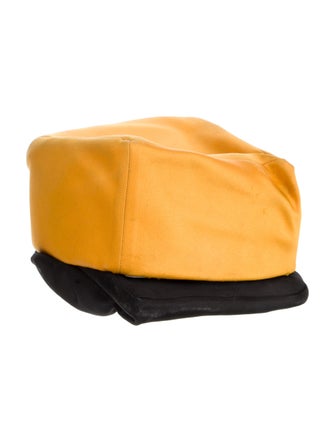 Yves Saint Laurent Rive Gauche Satin Pillbox Hat