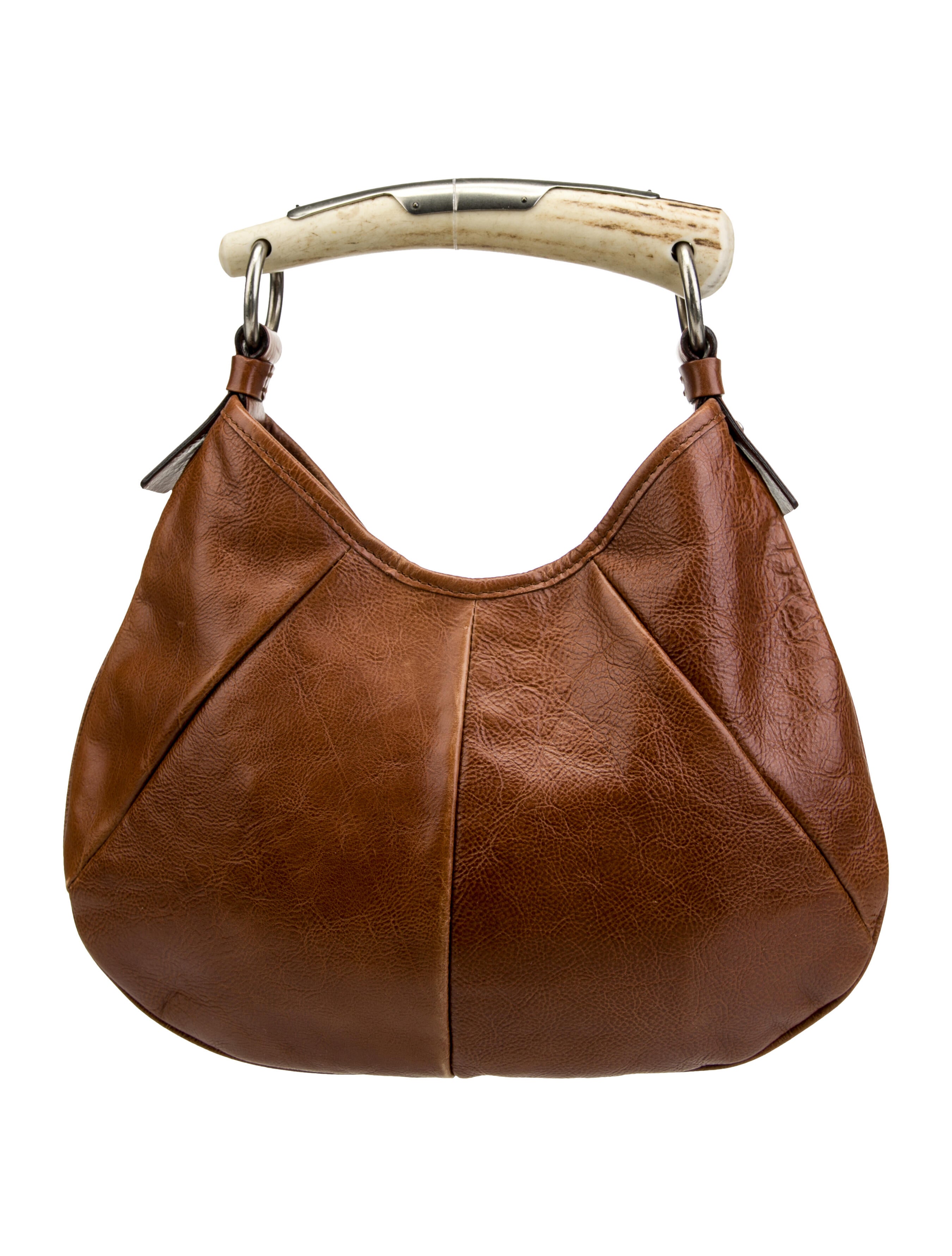 小物 Yves Saint Laurent rive gauche mombasa Yves Saint Laurent Rive Gauche Leather Mombasa Horn Handle Bag