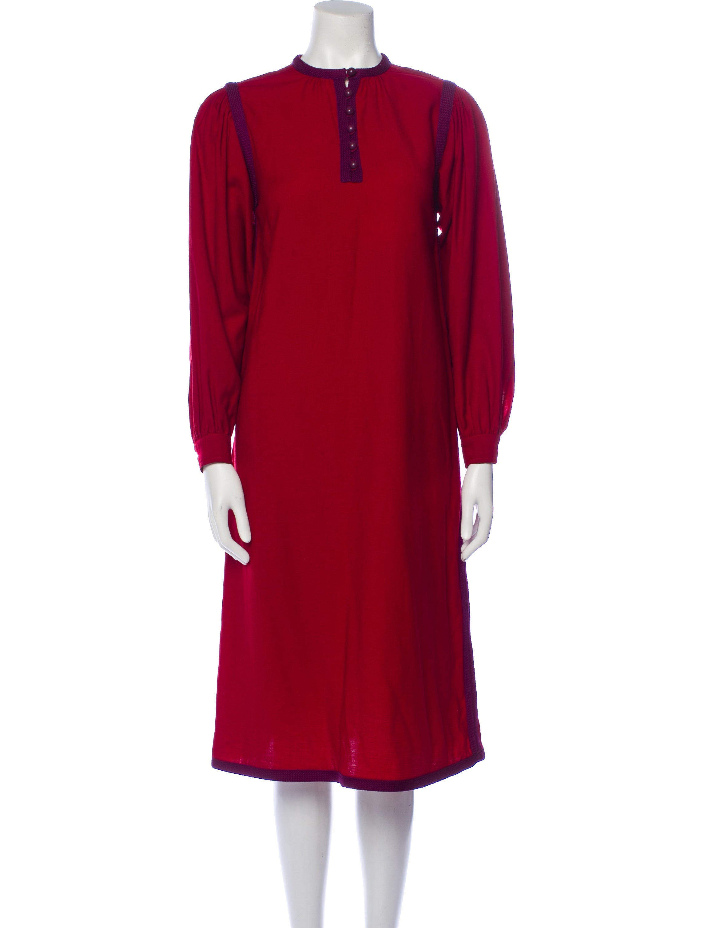 Yves Saint Laurent Rive Gauche Vintage Midi Length Dress