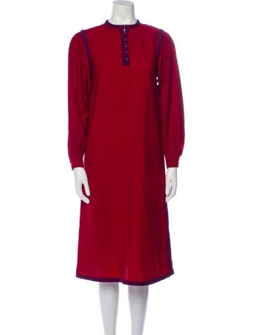 Yves Saint Laurent Rive Gauche Dresses Vintage Midi Length Dress XL