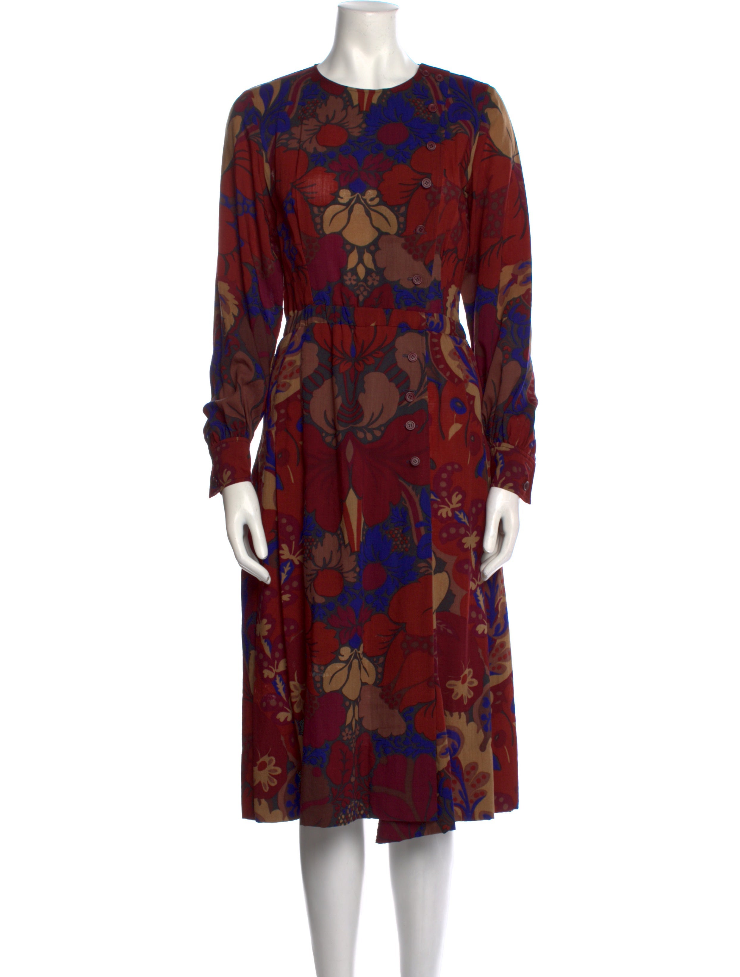 Yves Saint Laurent Rive Gauche Vintage Midi Length Dress