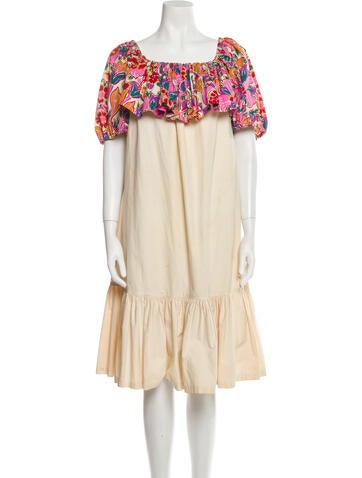 Yves Saint Laurent Rive Gauche Dresses Vintage Midi Length Dress Us2, Fr34 | XS