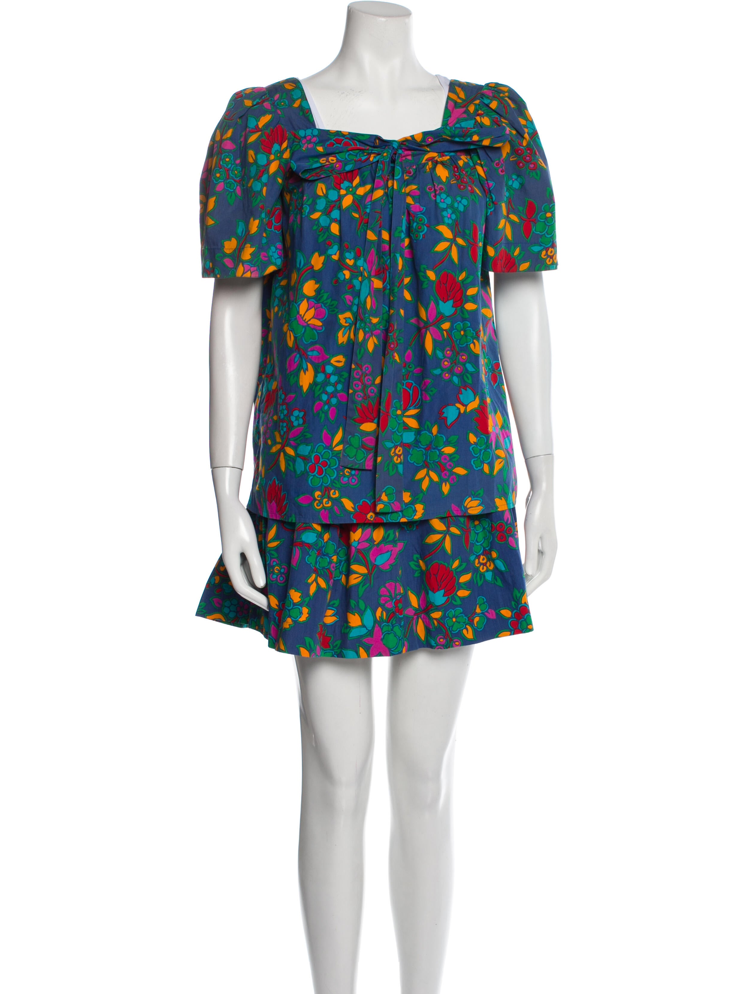 Yves Saint Laurent Rive Gauche Vintage 1983 Skirt Set