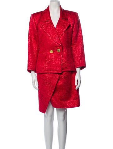Yves Saint Laurent Rive Gauche Suits and Sets Vintage 1990 Skirt Suit Us4, Fr36 | S