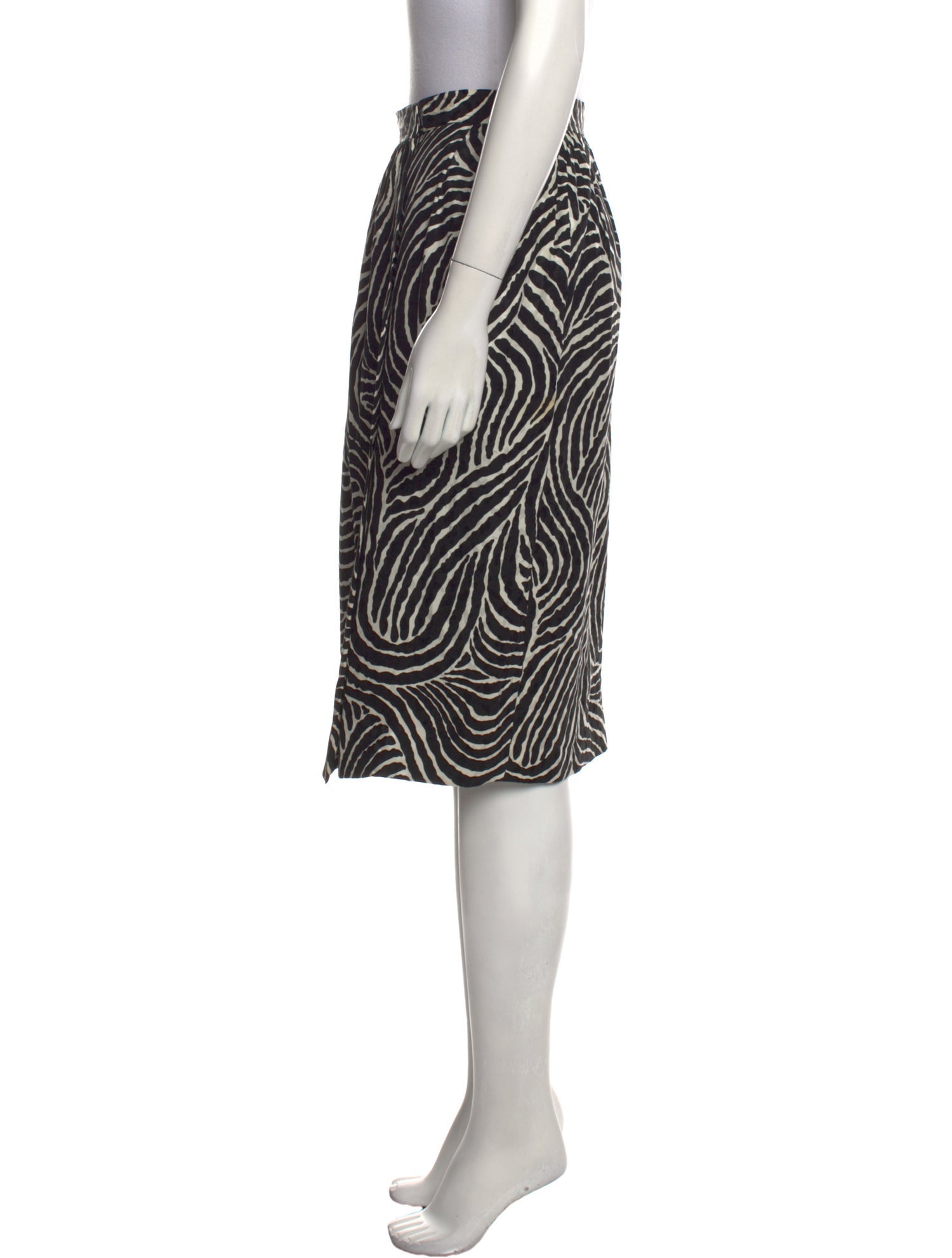 Yves Saint Laurent Rive Gauche Vintage Knee-Length Skirt