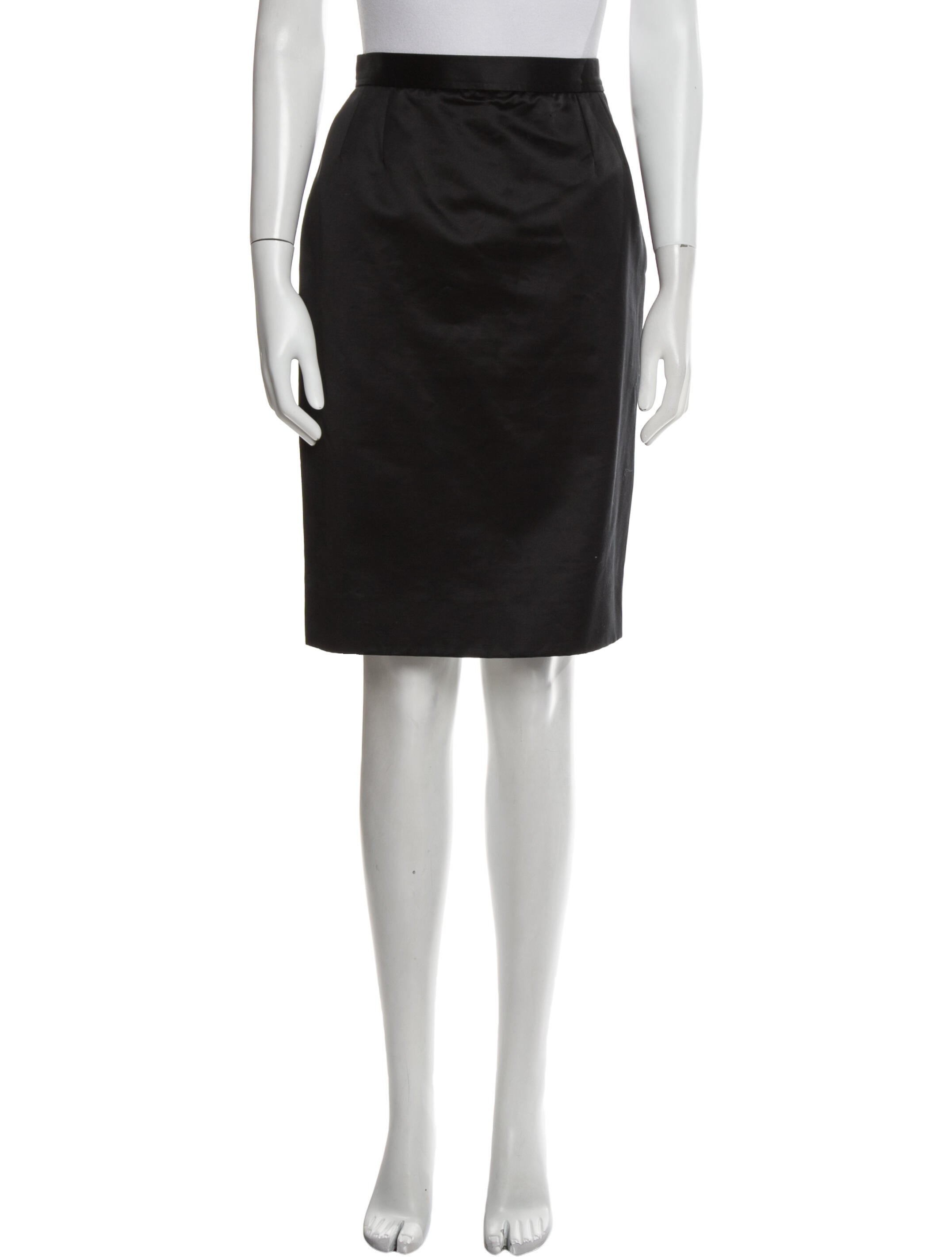 Yves Saint Laurent Rive Gauche Vintage Knee-Length Skirt