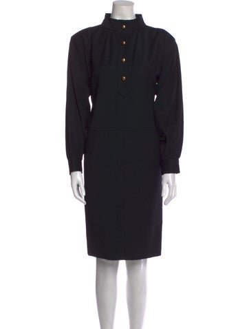 Yves Saint Laurent Rive Gauche Dresses Vintage Knee-Length Dress XL