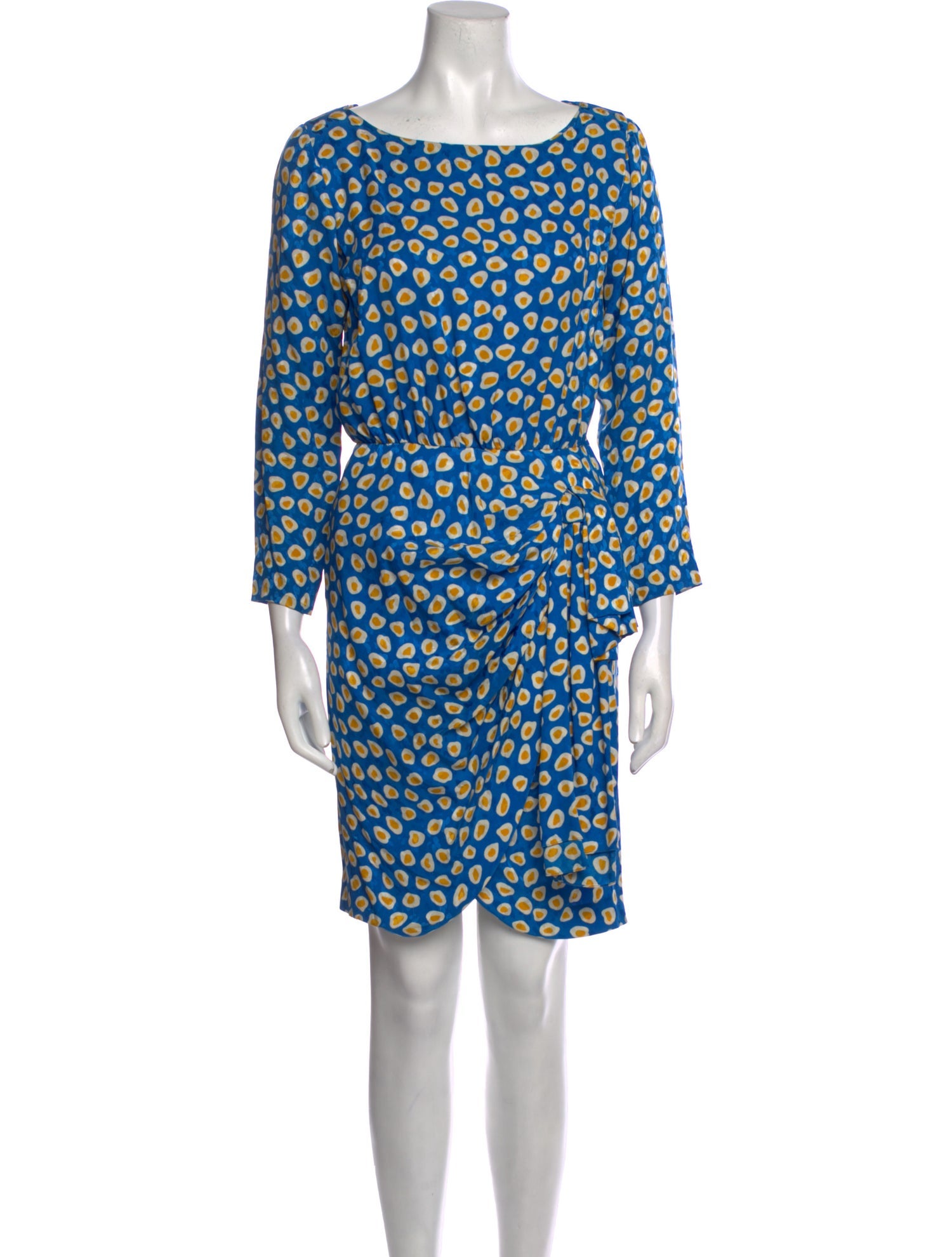 Yves Saint Laurent Rive Gauche Vintage Knee-Length Dress - Blue Dresses,  Clothing - YSLRG50189 | The RealReal