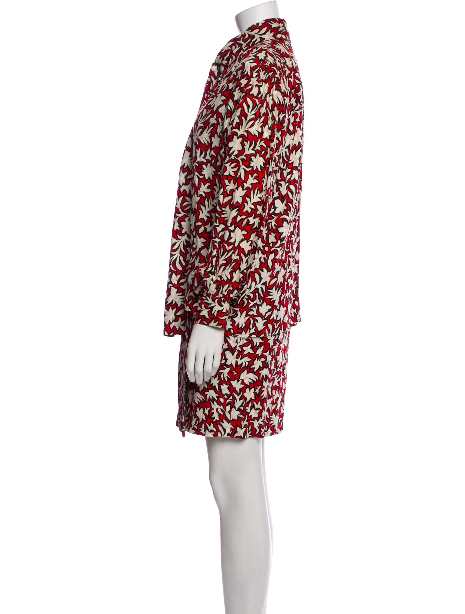 Yves Saint Laurent Rive Gauche Vintage 1980's Skirt Set