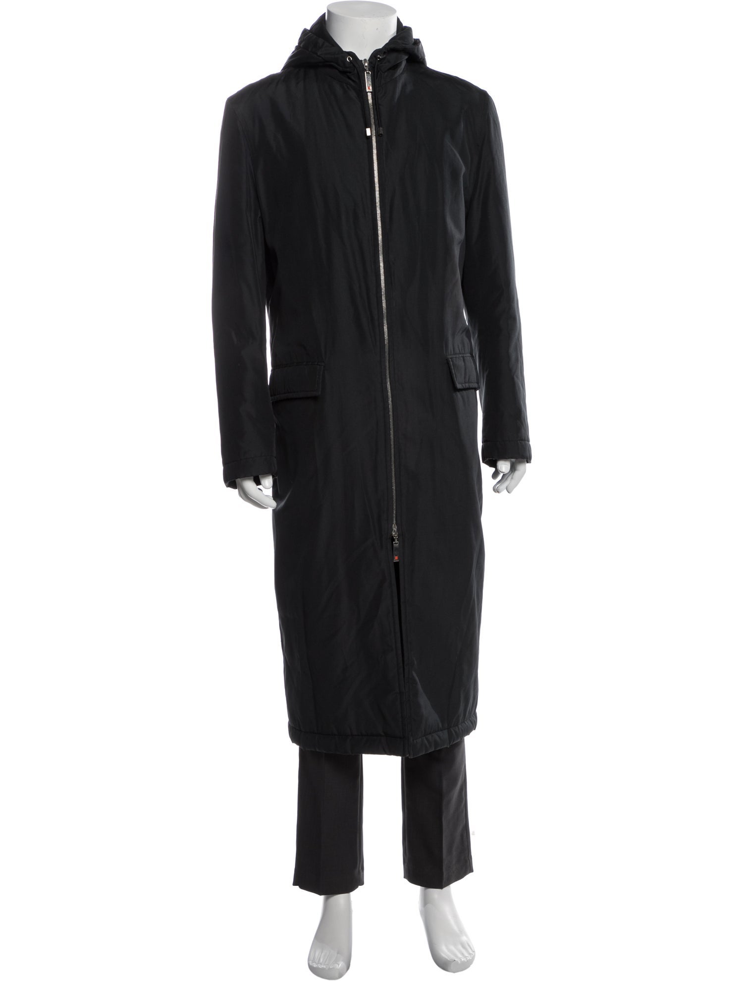 Yves Saint Laurent Rive Gauche Vintage 1990's Coat Grey Coats, Clothing YSLRG50248 The